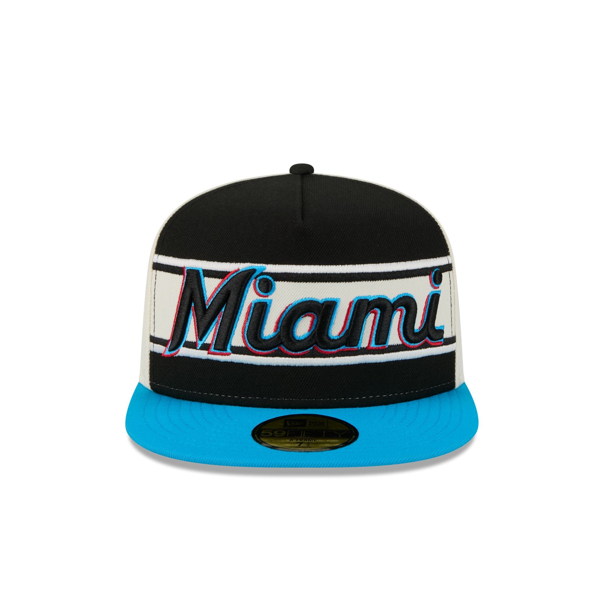 Alternative view of Miami Marlins Summer Derby 59Fifty A-Frame Fitted Hat