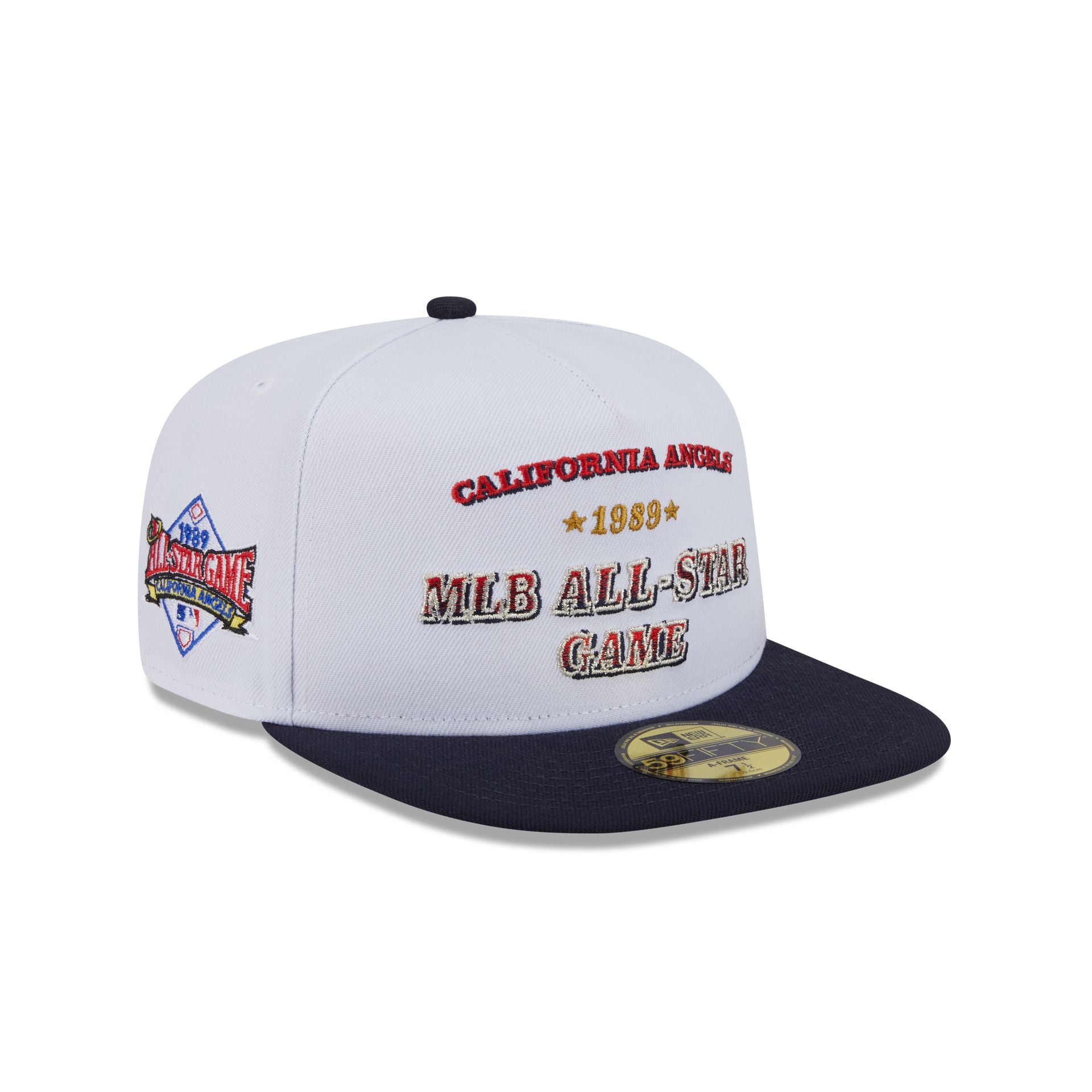 Los Angeles Angels Summer Derby White 59Fifty A-Frame Fitted Hat