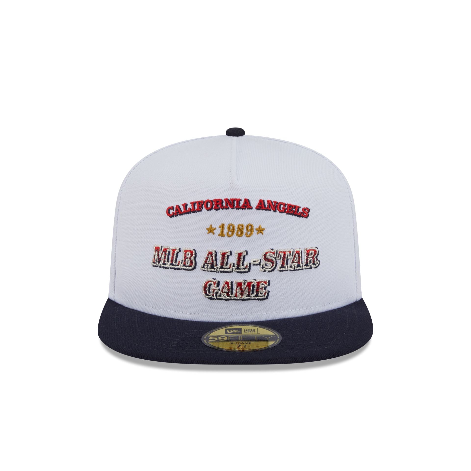 Alternative view of Los Angeles Angels Summer Derby White 59Fifty A-Frame Fitted Hat