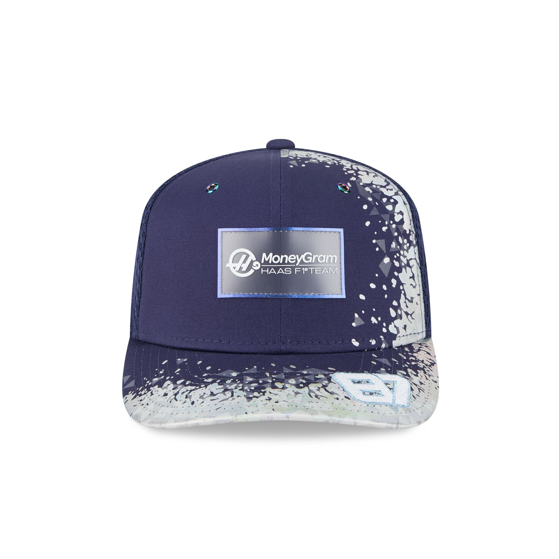 Alternative view of Tgr Haas F1 Team 2025 Las Vegas Race Special Oliver Bearman 9Seventy Trucker Hat