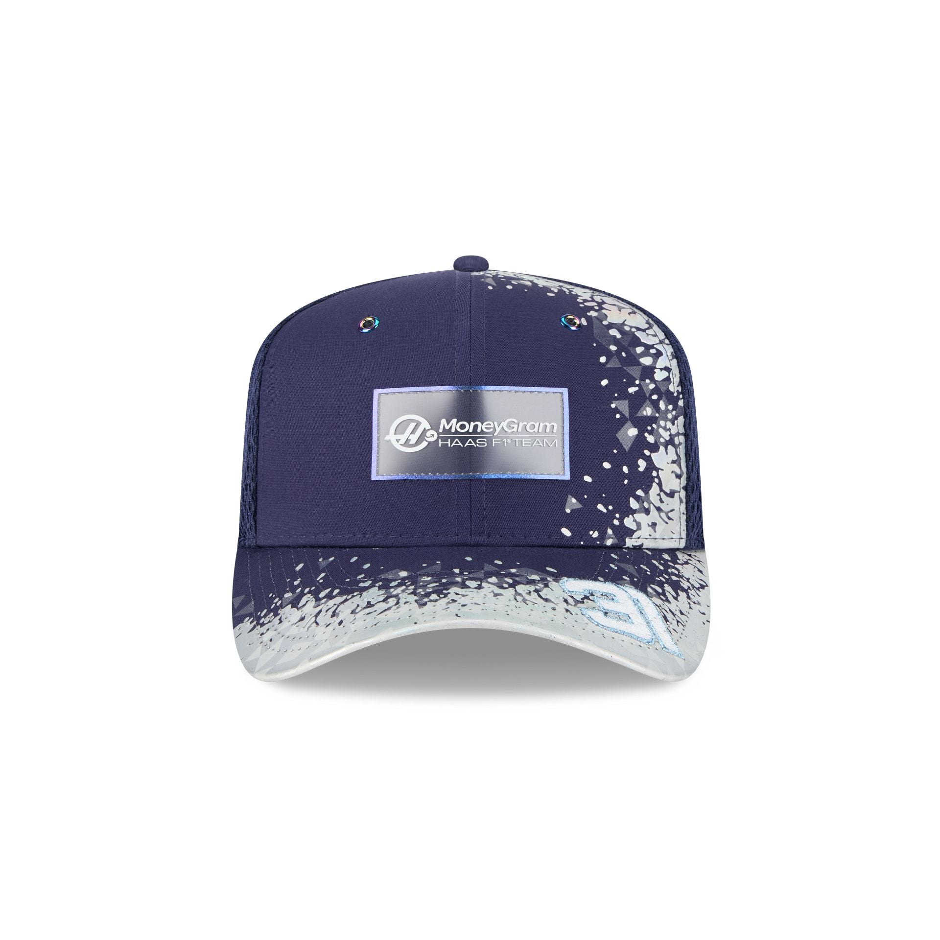 Alternative view of Tgr Haas F1 Team 2025 Las Vegas Race Special Esteban Ocon 9Fifty Trucker Hat
