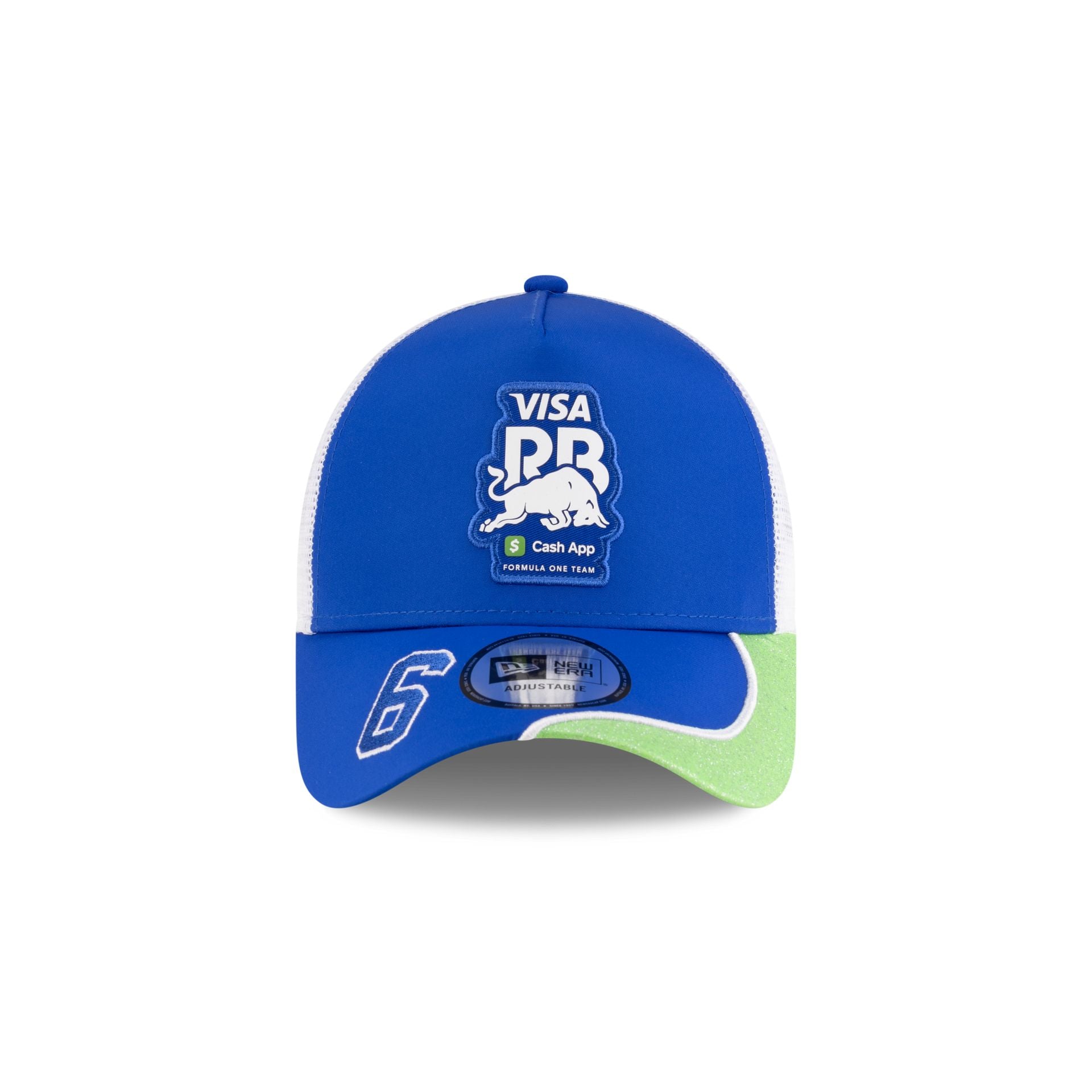 Alternative view of Visa Cash App Racing Bulls 2025 Las Vegas Race Special Isack Hadjar 9Forty A-Frame Trucker Hat