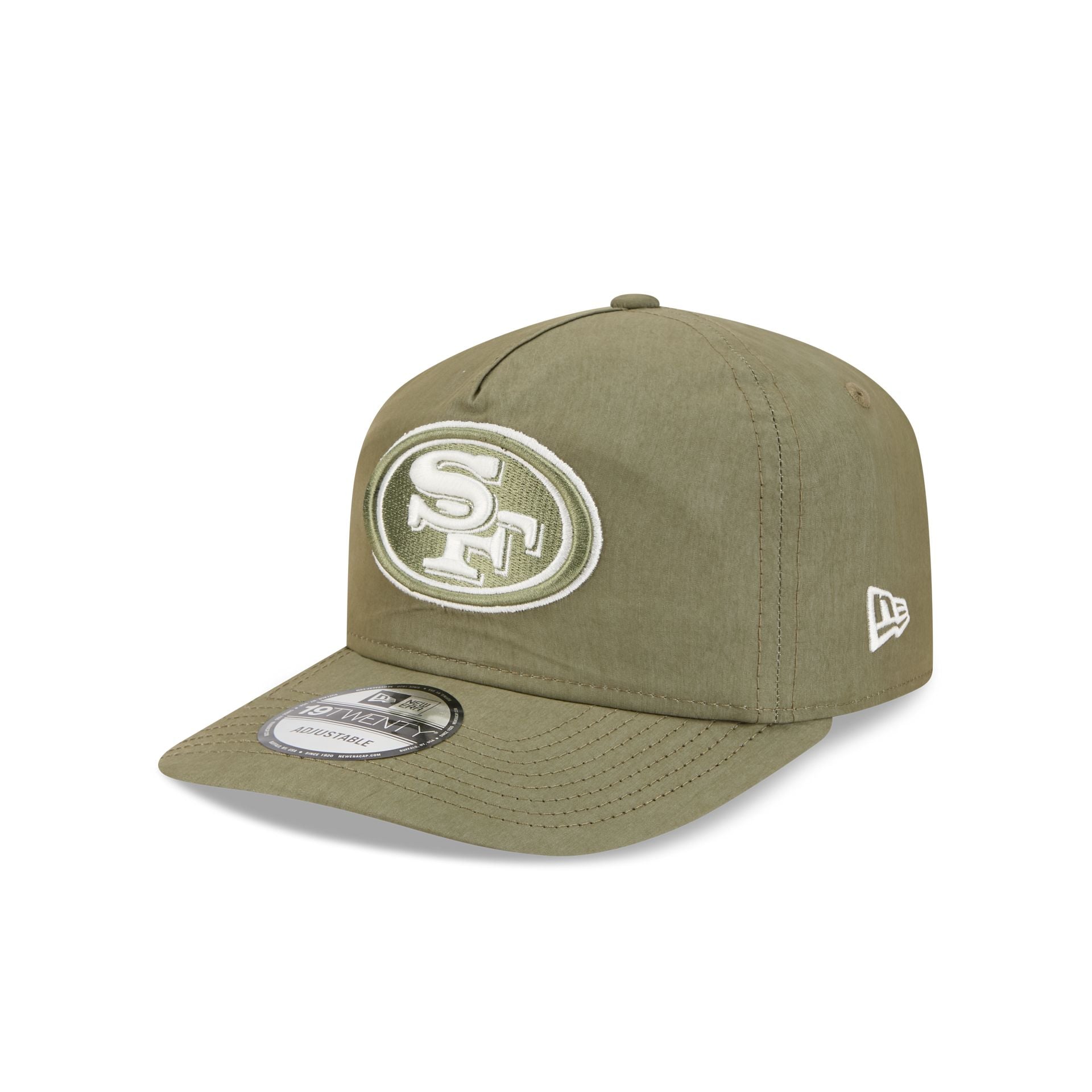 San Francisco 49Ers Olive Green Nylon 19Twenty Adjustable Hat