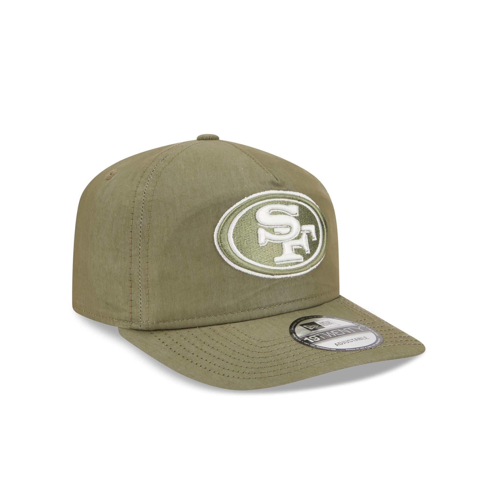 San Francisco 49Ers Olive Green Nylon 19Twenty Adjustable Hat - Image 3