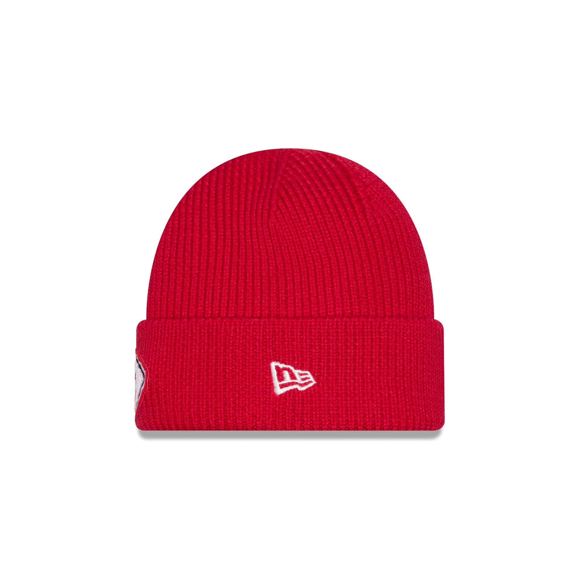 Alternative view of Kansas City Chiefs Short Skull Cuff Knit Beanie Hat