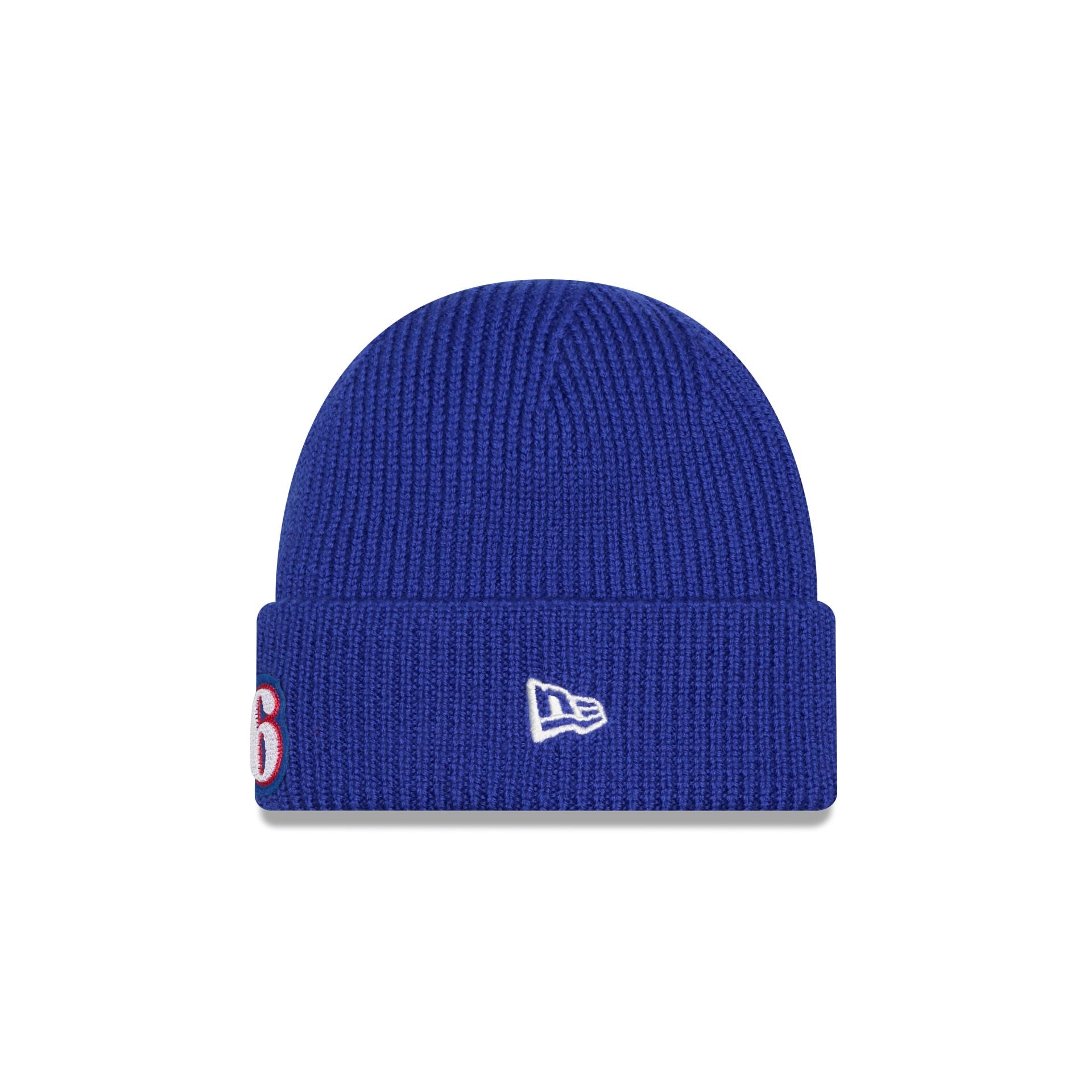 Alternative view of Philadelphia 76Ers Short Skull Cuff Knit Beanie Hat