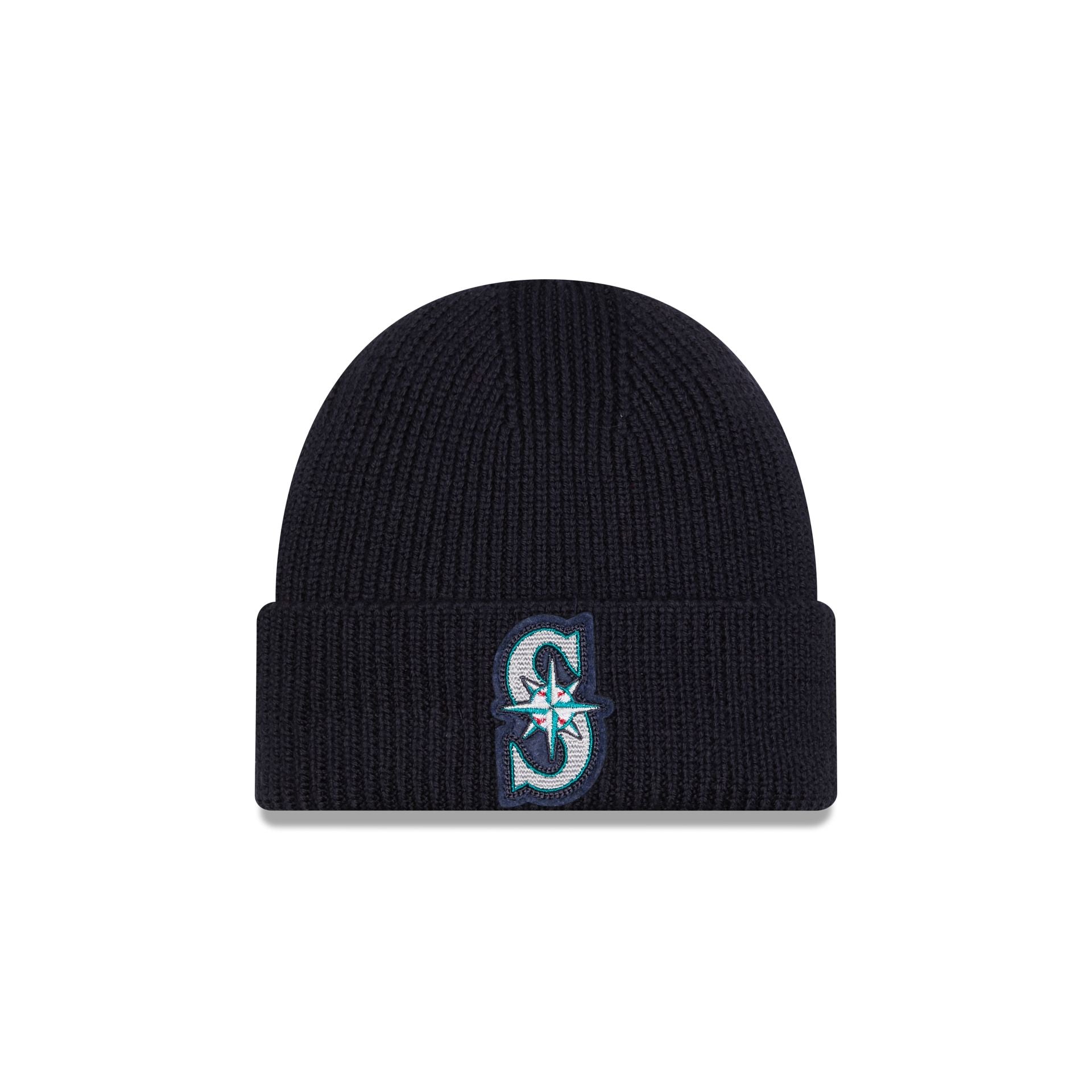 Seattle Mariners Short Skull Cuff Knit Beanie Hat