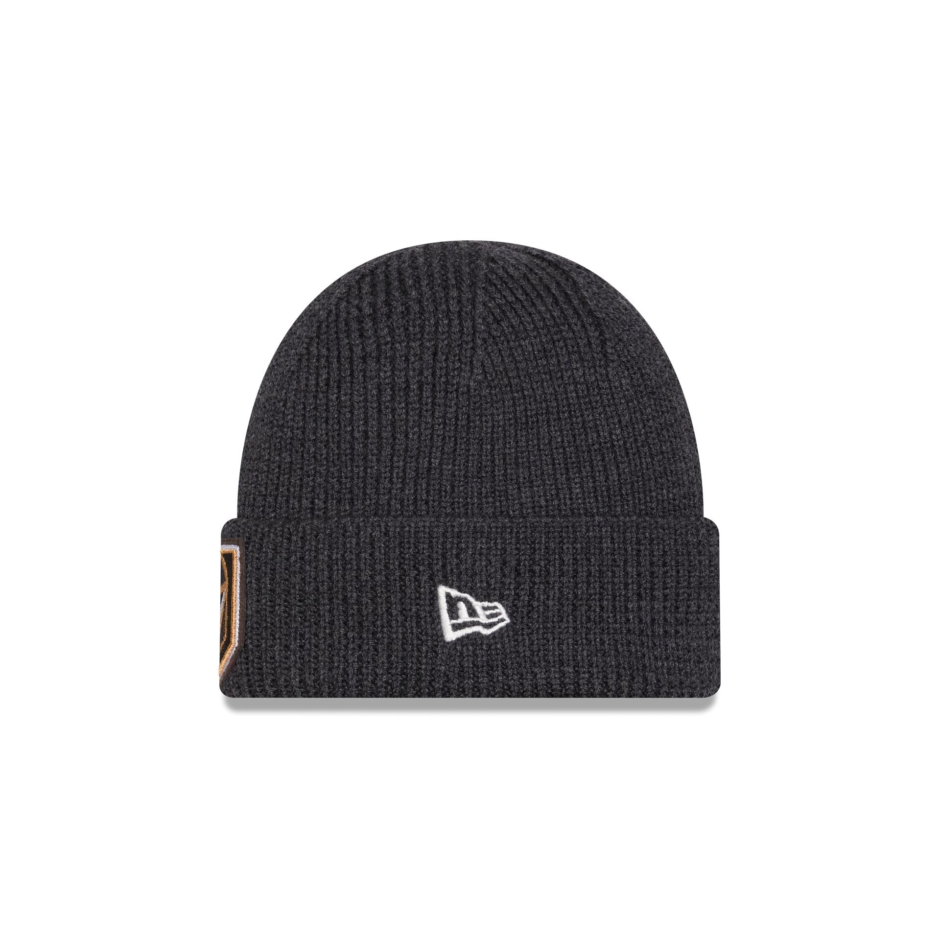 Alternative view of Vegas Golden Knights Short Skull Cuff Knit Beanie Hat