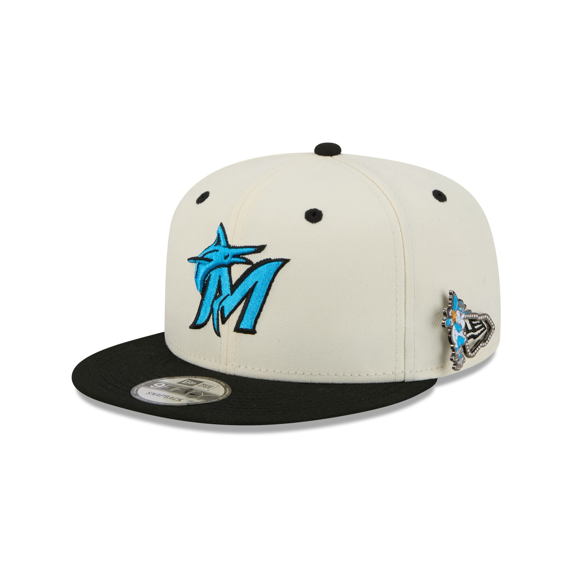 Miami Marlins Mascot Pin 9Fifty Snapback Hat