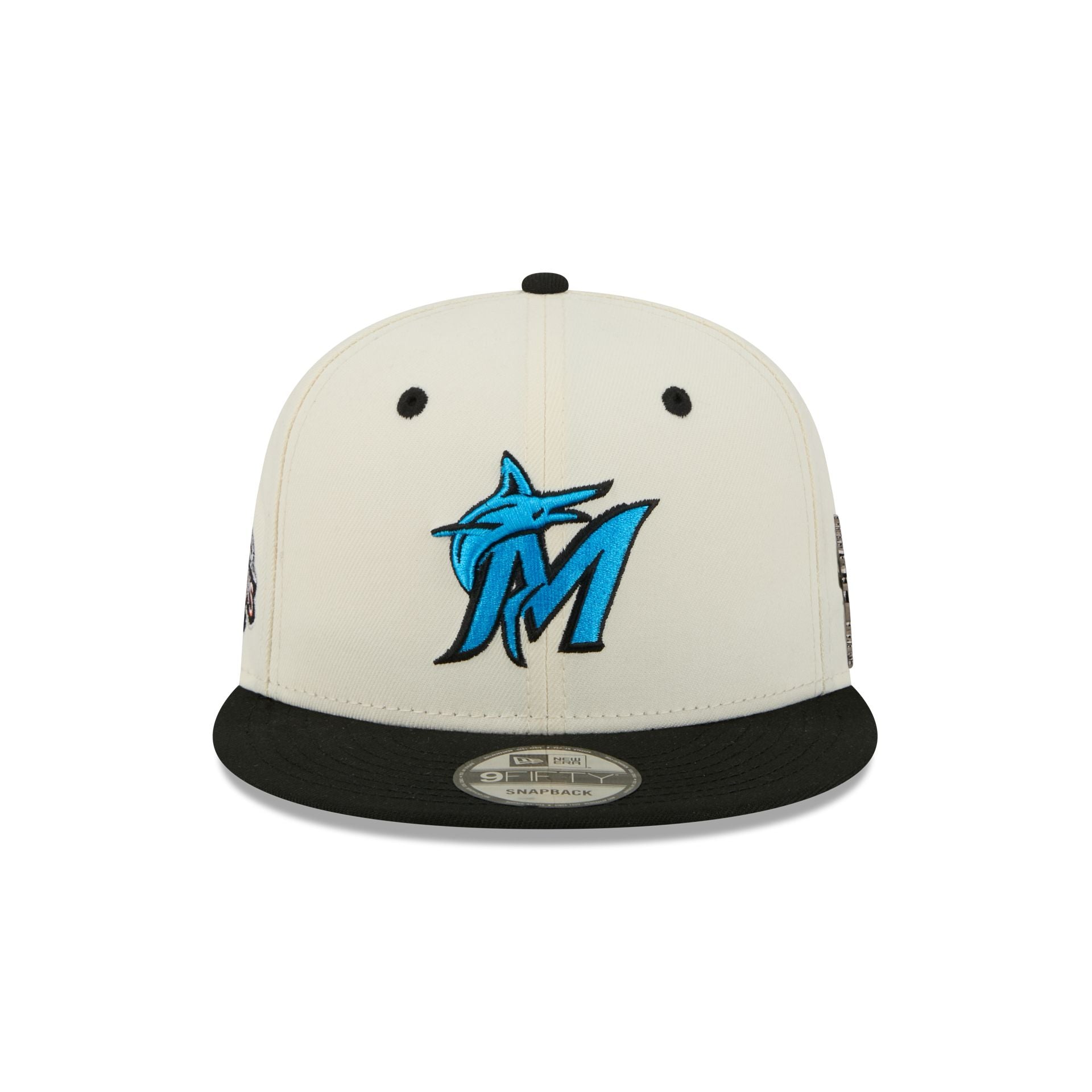 Alternative view of Miami Marlins Mascot Pin 9Fifty Snapback Hat