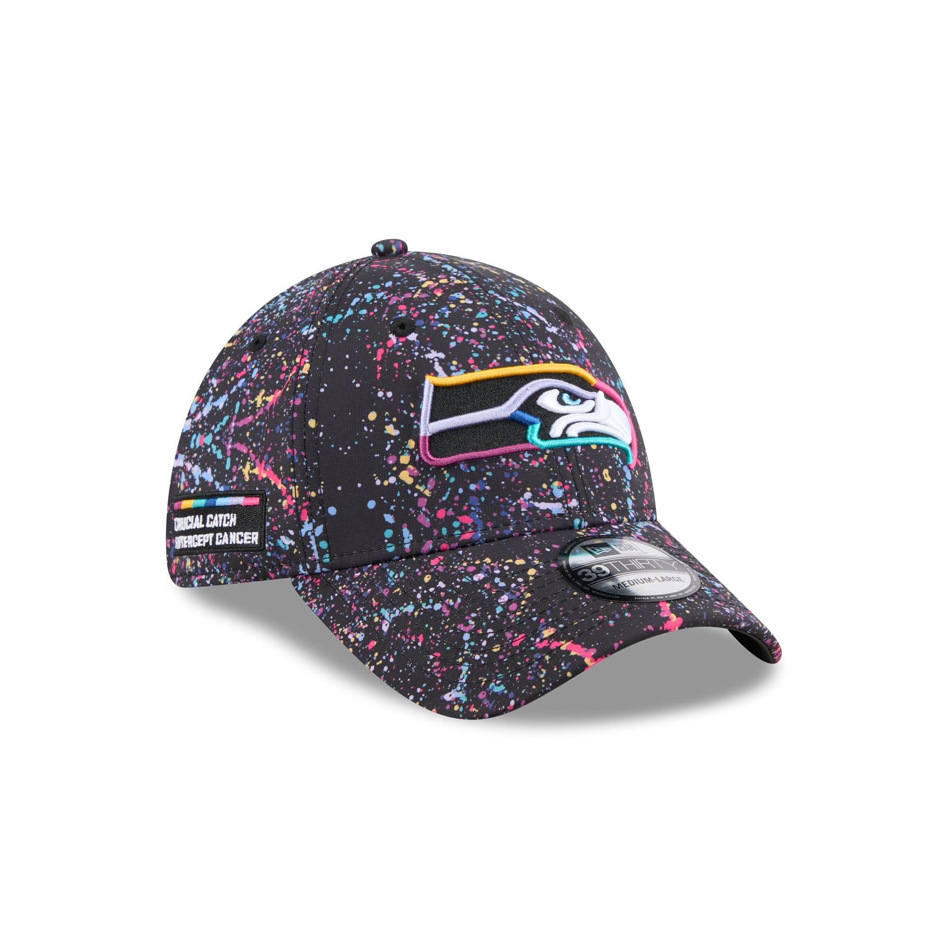 Seattle Seahawks 2025 Crucial Catch 39Thirty Stretch Fit Hat