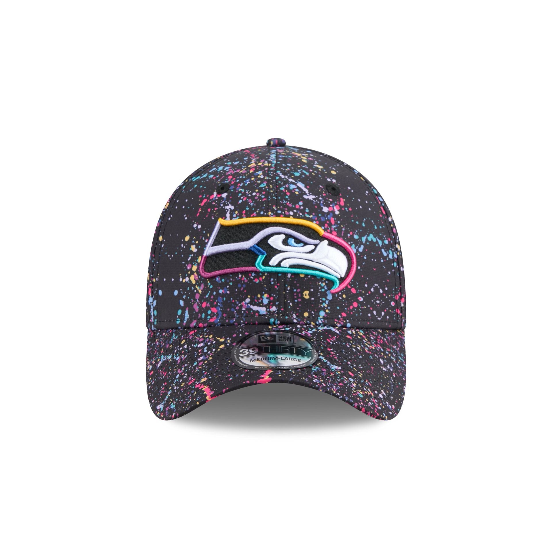 Alternative view of Seattle Seahawks 2025 Crucial Catch 39Thirty Stretch Fit Hat