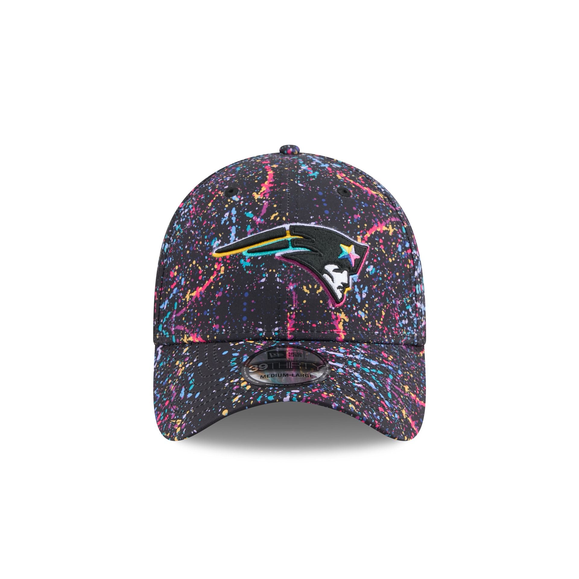 Alternative view of New England Patriots 2025 Crucial Catch 39Thirty Stretch Fit Hat
