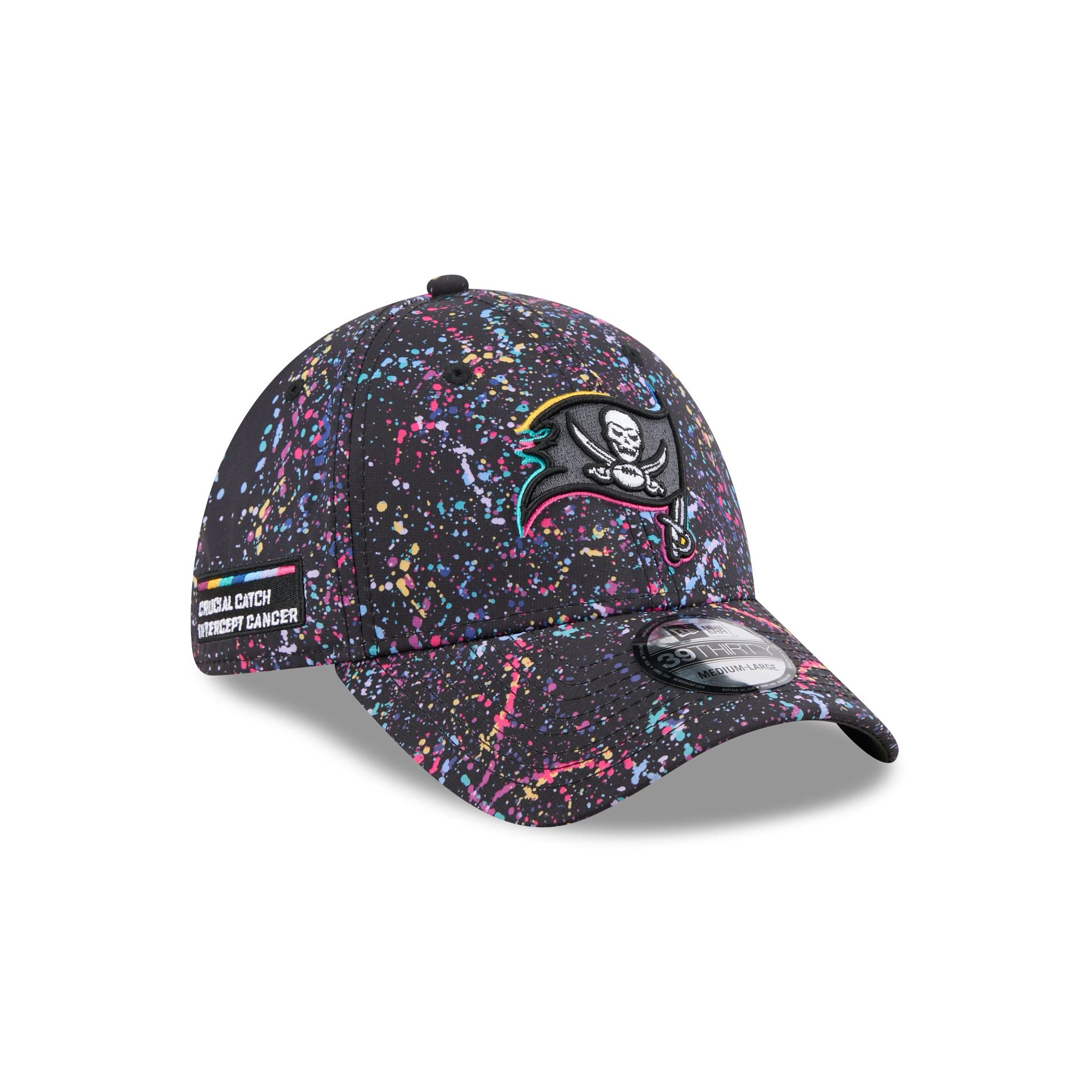 Tampa Bay Buccaneers 2025 Crucial Catch 39Thirty Stretch Fit Hat