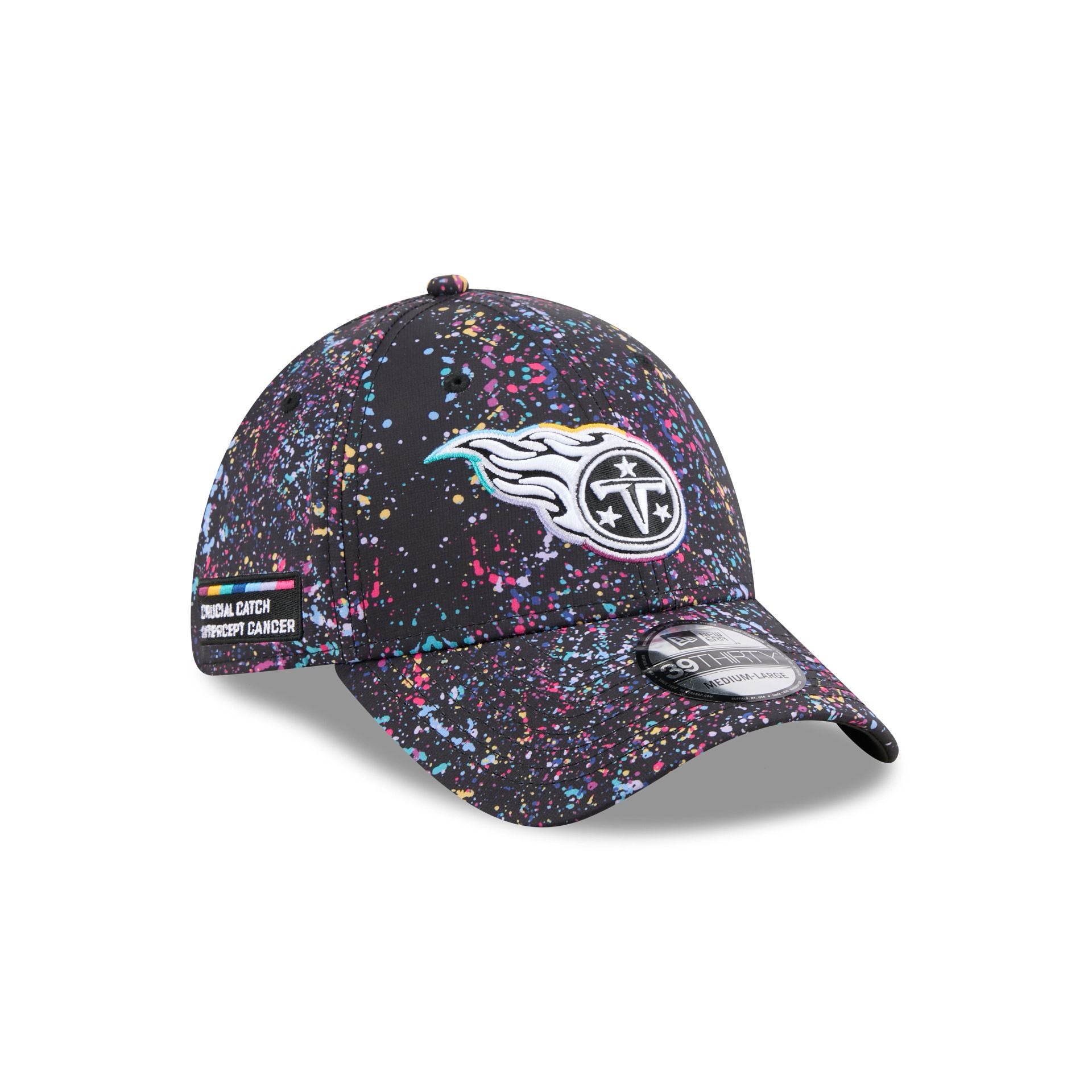 Tennessee Titans 2025 Crucial Catch 39Thirty Stretch Fit Hat