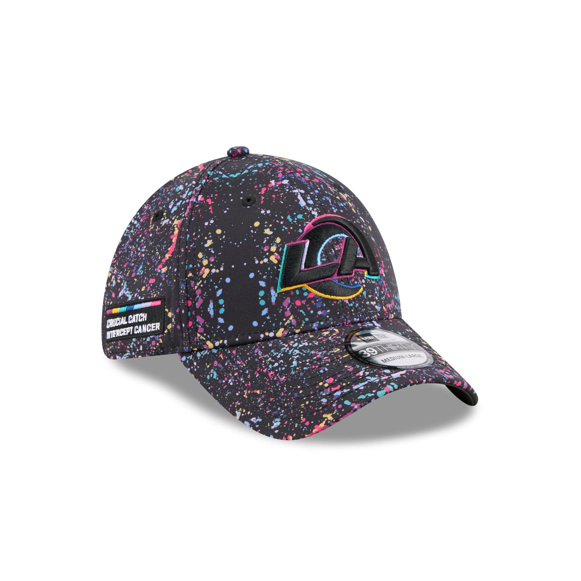 Los Angeles Rams 2025 Crucial Catch 39Thirty Stretch Fit Hat
