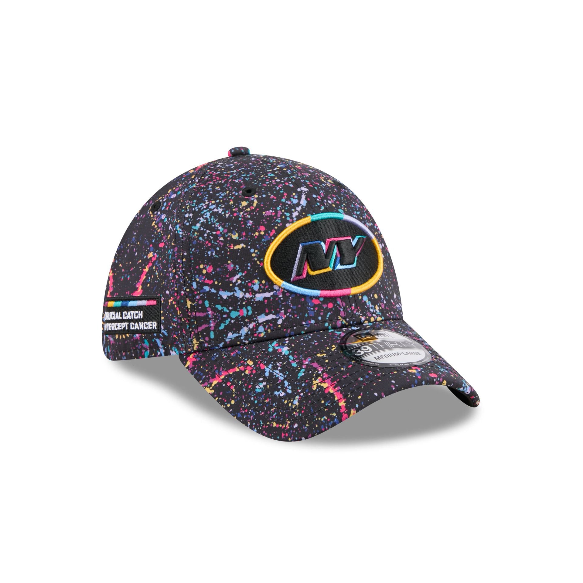 New York Jets 2025 Crucial Catch 39Thirty Stretch Fit Hat