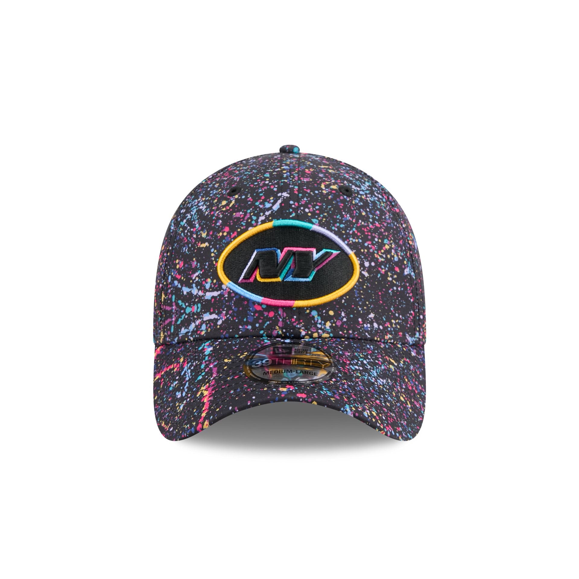 Alternative view of New York Jets 2025 Crucial Catch 39Thirty Stretch Fit Hat