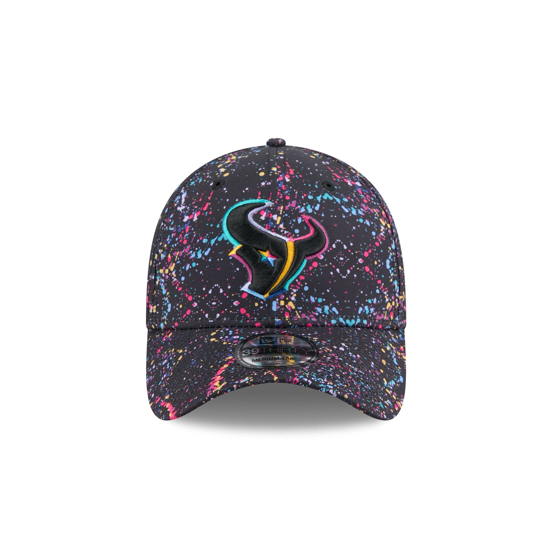 Alternative view of Houston Texans 2025 Crucial Catch 39Thirty Stretch Fit Hat