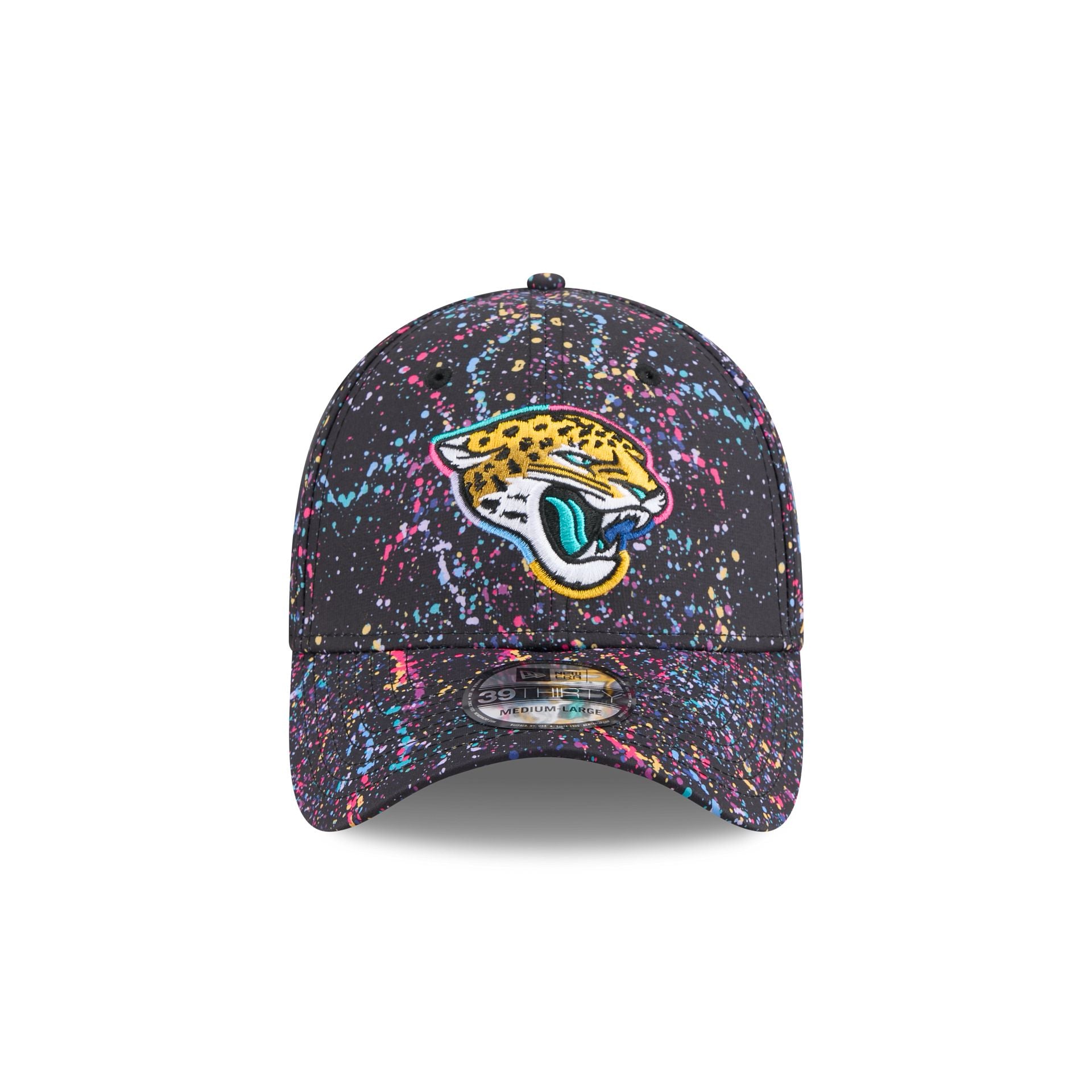 Alternative view of Jacksonville Jaguars 2025 Crucial Catch 39Thirty Stretch Fit Hat