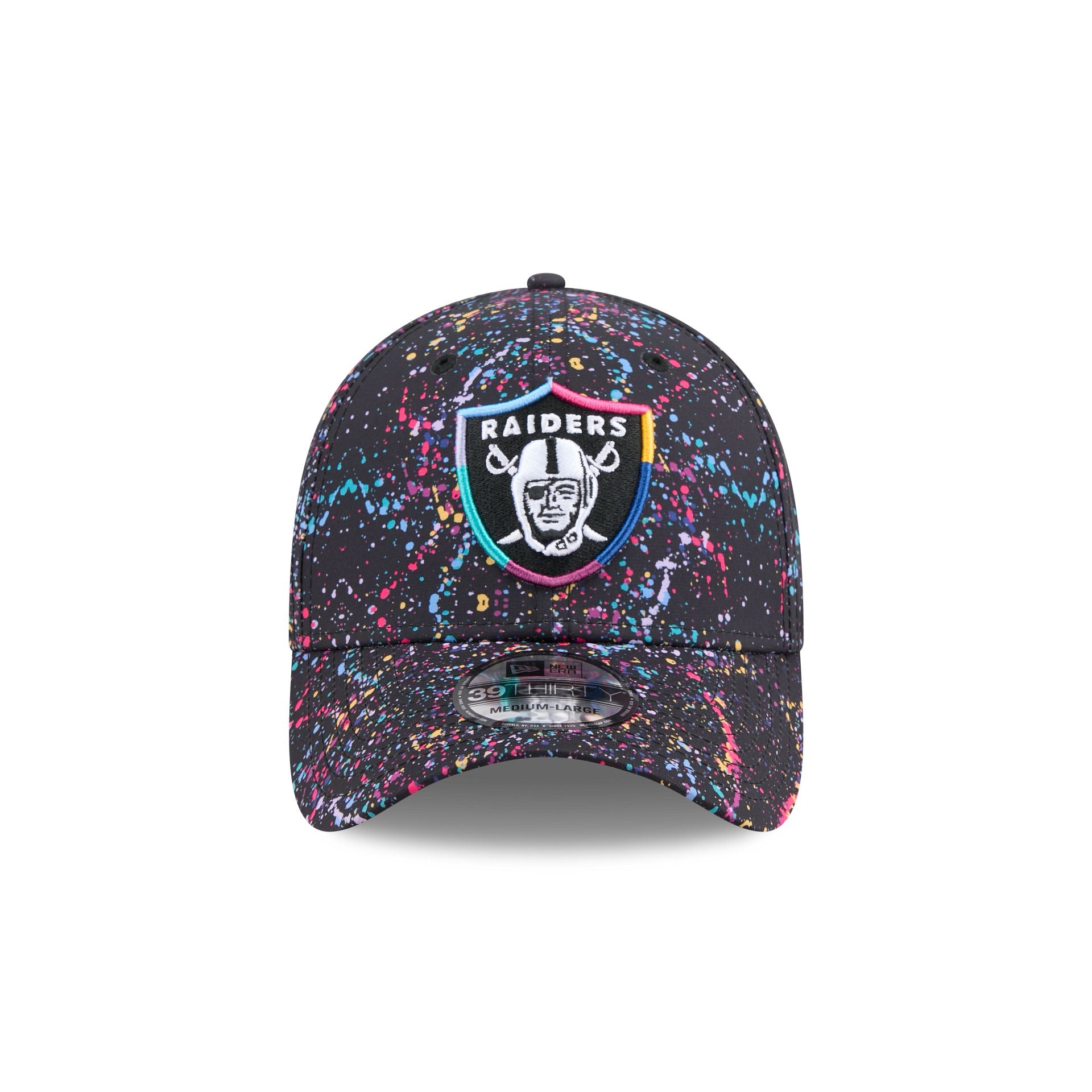 Alternative view of Las Vegas Raiders 2025 Crucial Catch 39Thirty Stretch Fit Hat