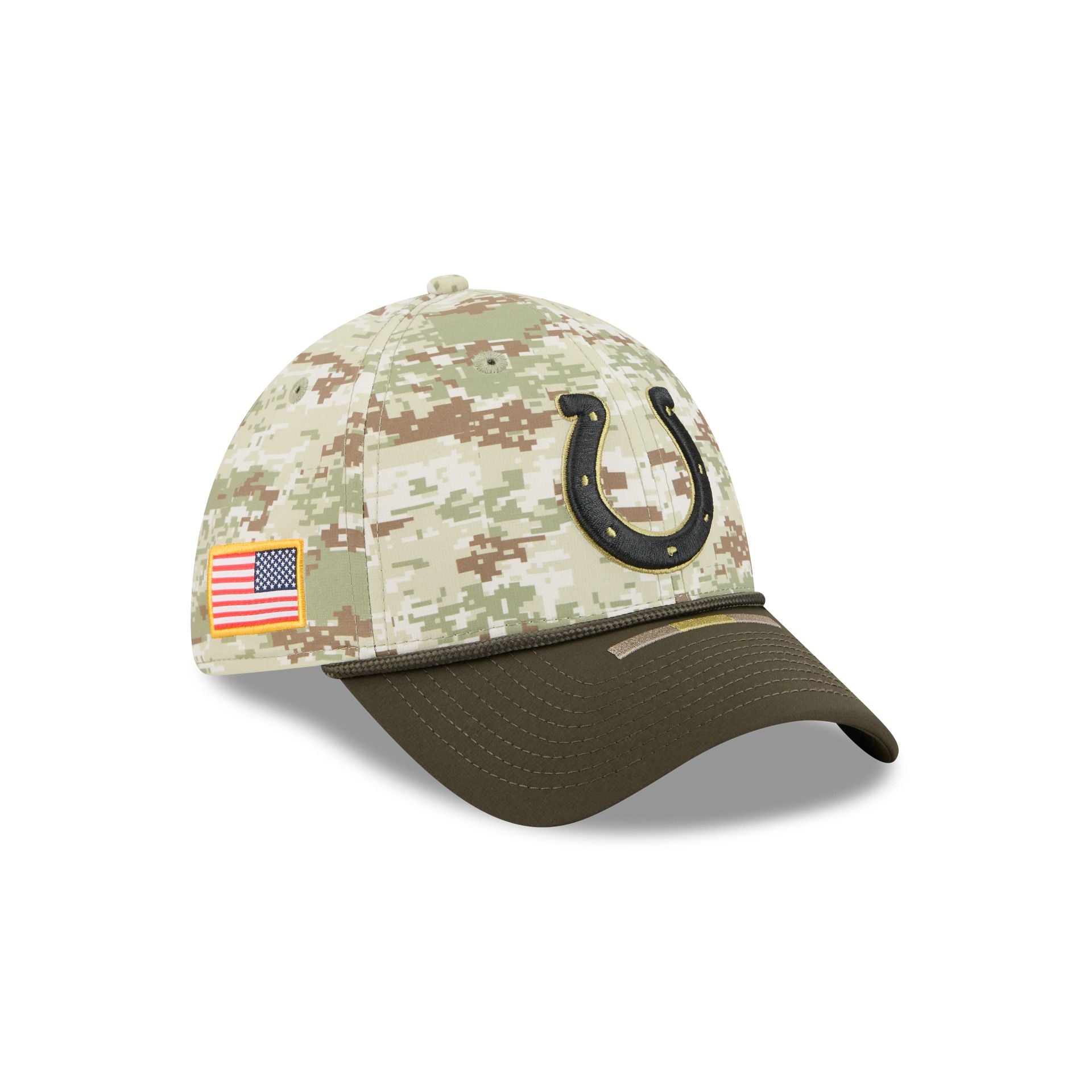 Indianapolis Colts 2025 Salute To Service Digi Camo 39Thirty Stretch Fit Hat