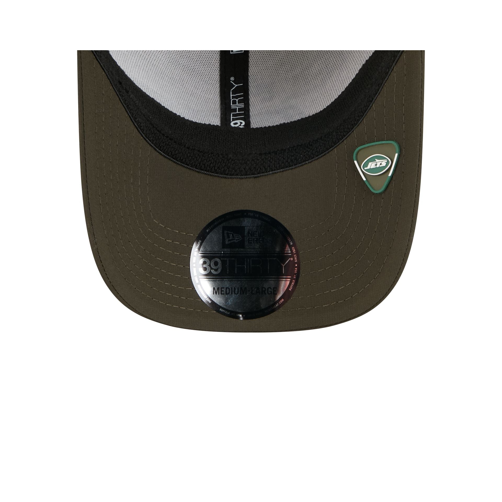 New York Jets 2025 Salute To Service Digi Camo 39Thirty Stretch Fit Hat - Image 7