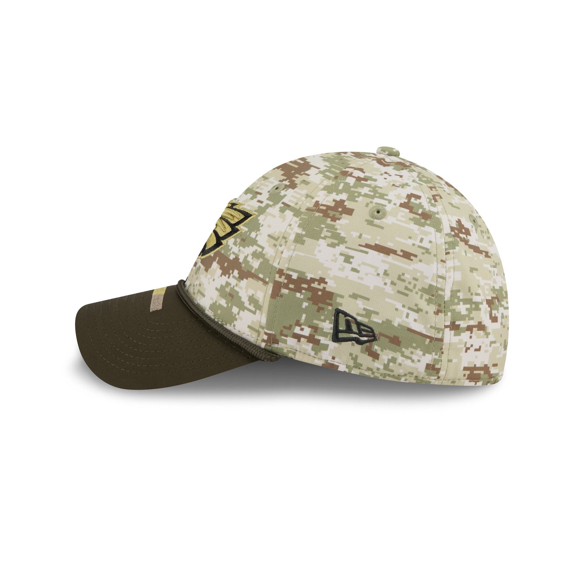 Philadelphia Eagles 2025 Salute To Service Digi Camo 39Thirty Stretch Fit Hat - Image 5