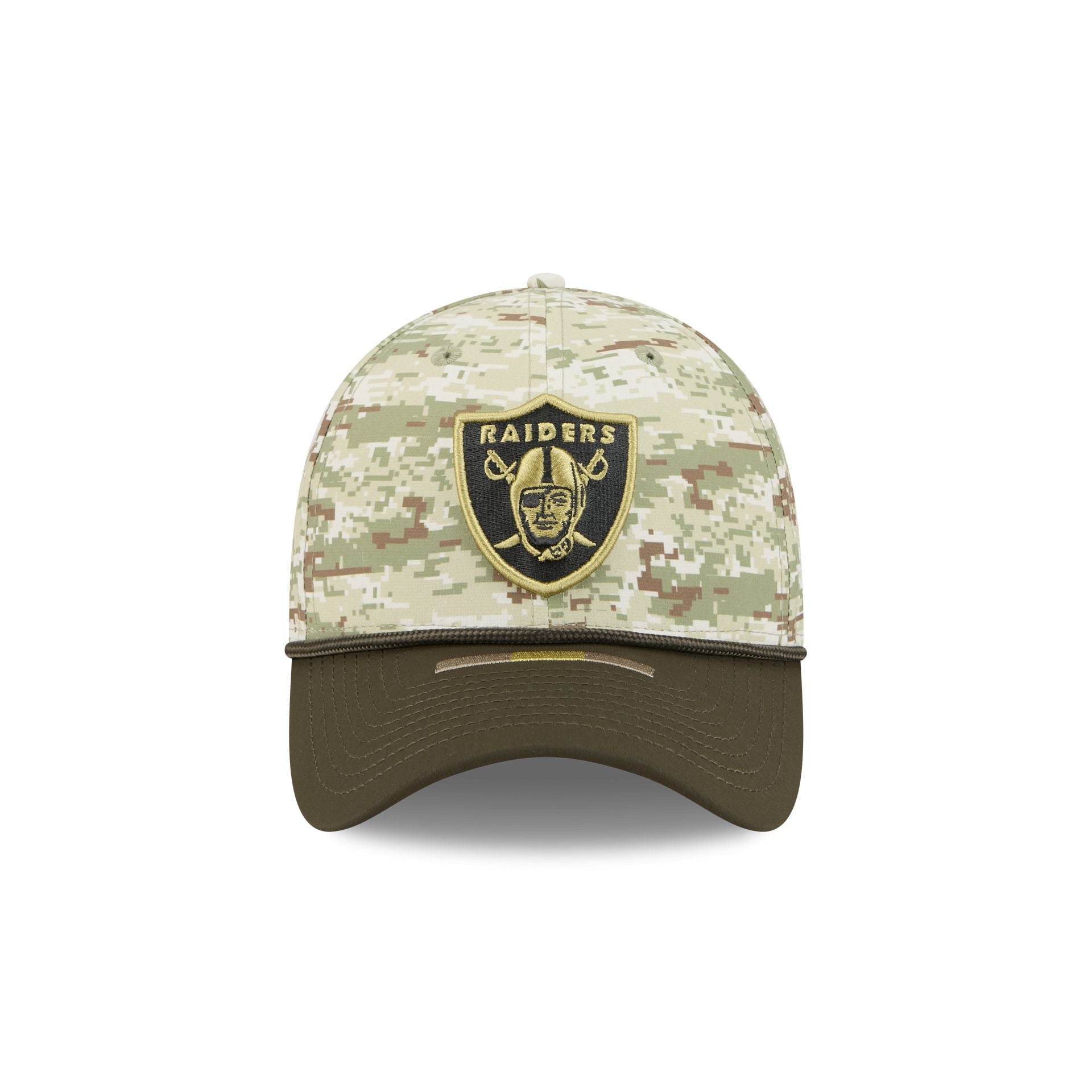 Alternative view of Las Vegas Raiders 2025 Salute To Service Digi Camo 39Thirty Stretch Fit Hat