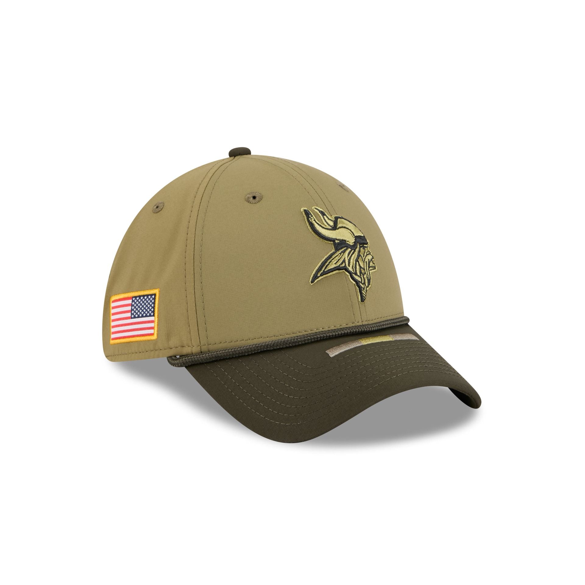 Minnesota Vikings 2025 Salute To Service 39Thirty Stretch Fit Hat