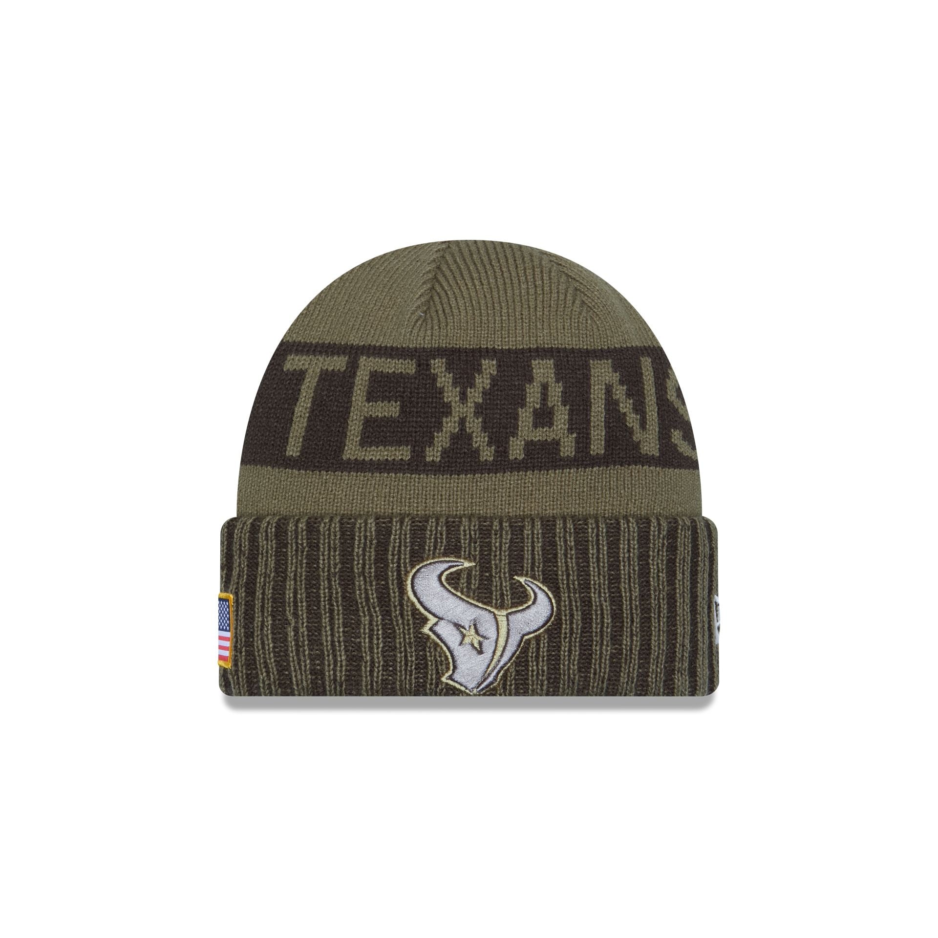 Houston Texans 2025 Salute To Service Cuff Knit Hat
