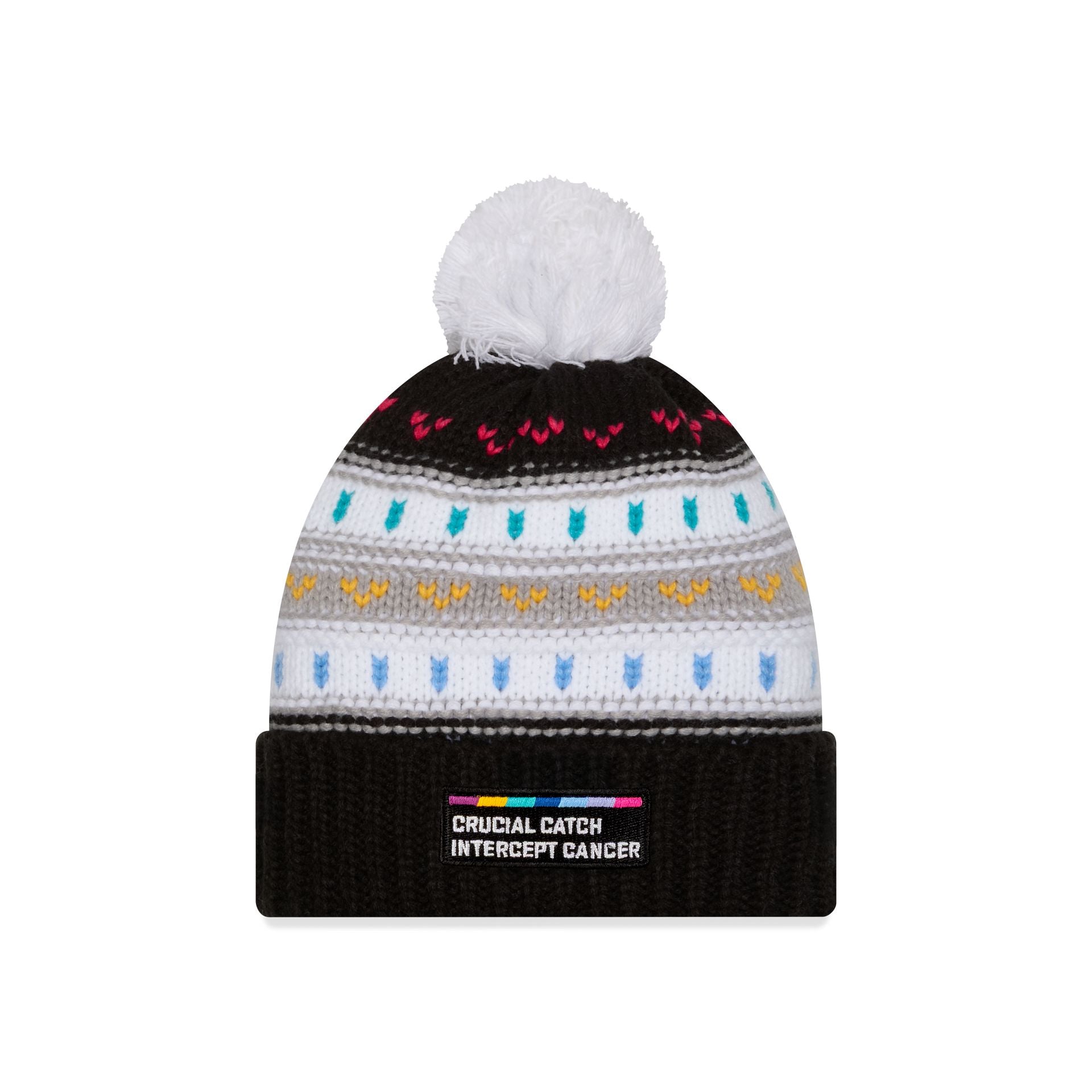 Alternative view of Minnesota Vikings 2025 Crucial Catch Women's Pom Knit Hat