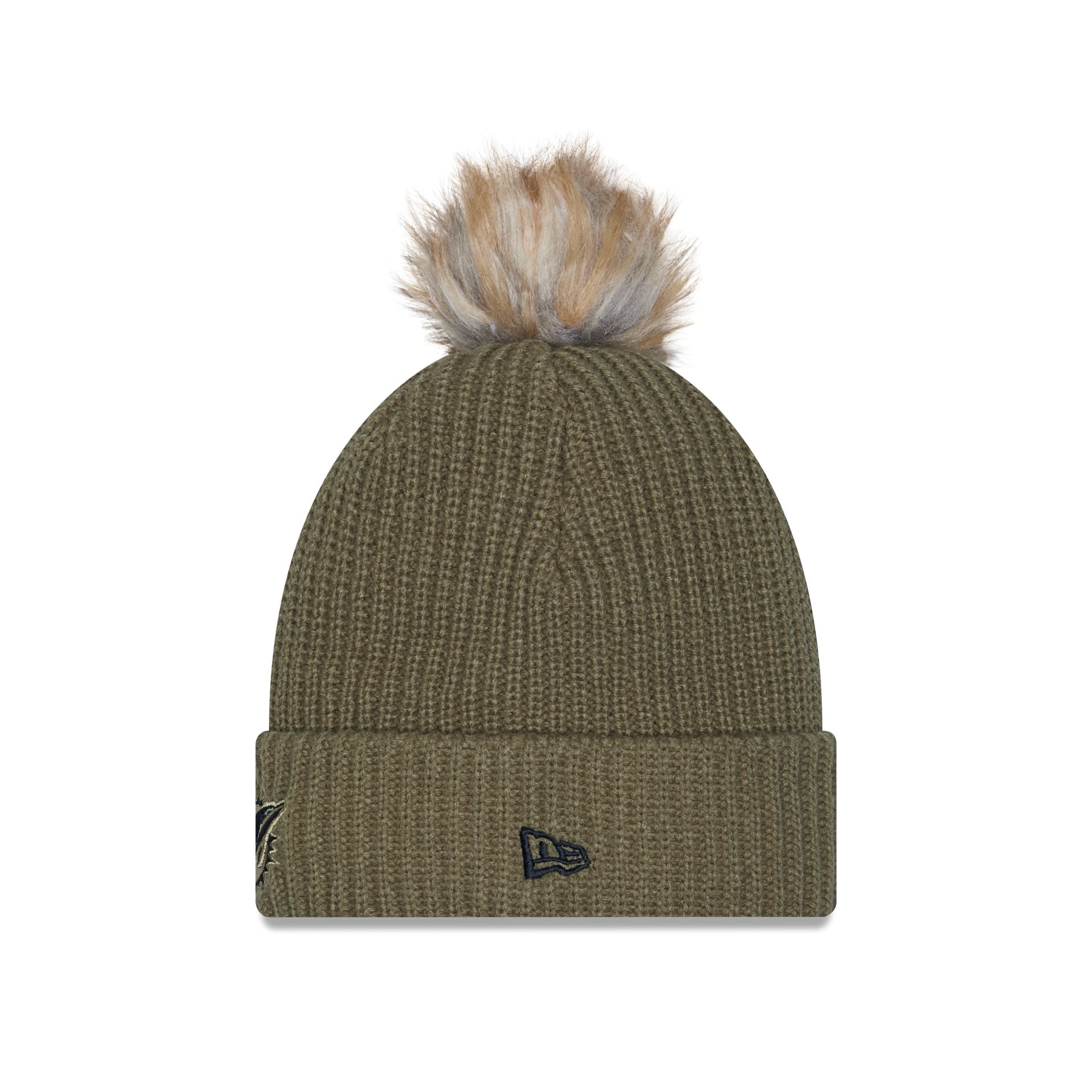 Alternative view of Miami Dolphins 2025 Salute To Service Women's Pom Knit Hat