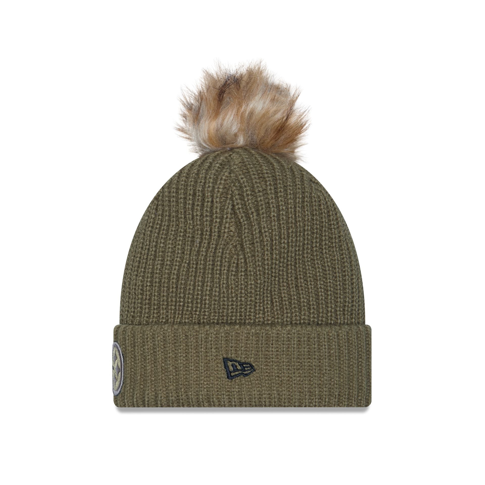 Alternative view of Pittsburgh Steelers 2025 Salute To Service Women's Pom Knit Hat