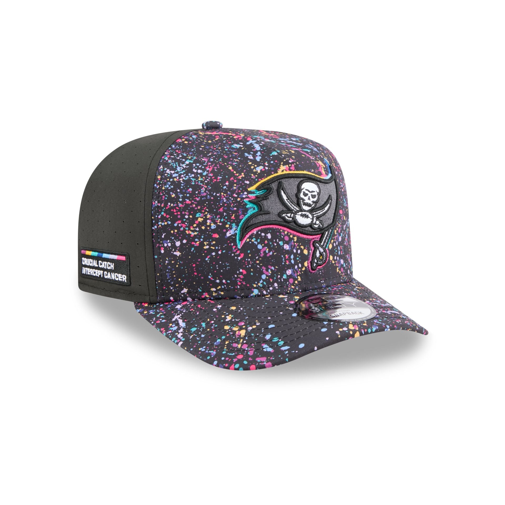 Tampa Bay Buccaneers 2025 Crucial Catch 9Fifty A-Frame Snapback Hat