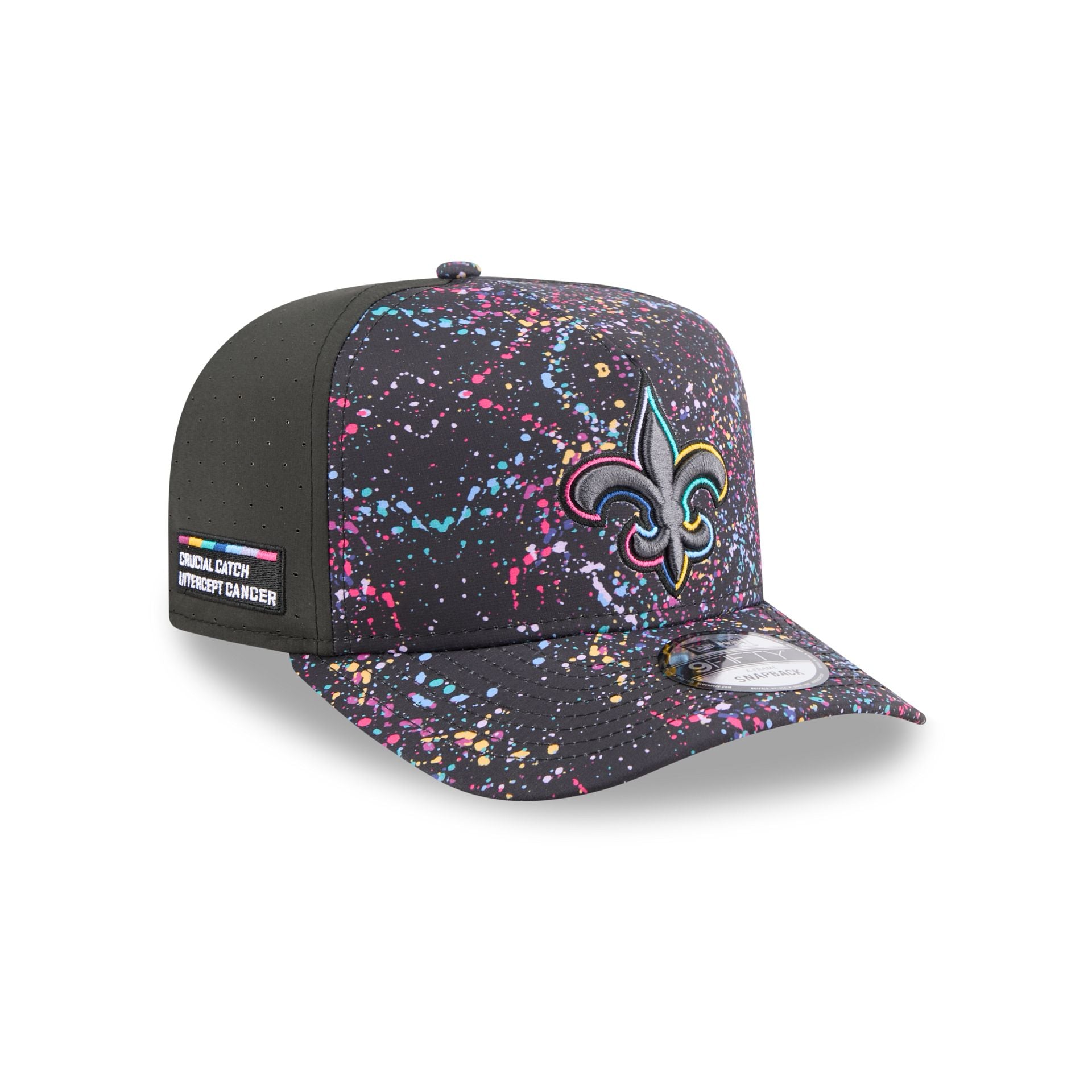 New Orleans Saints 2025 Crucial Catch 9Fifty A-Frame Snapback Hat