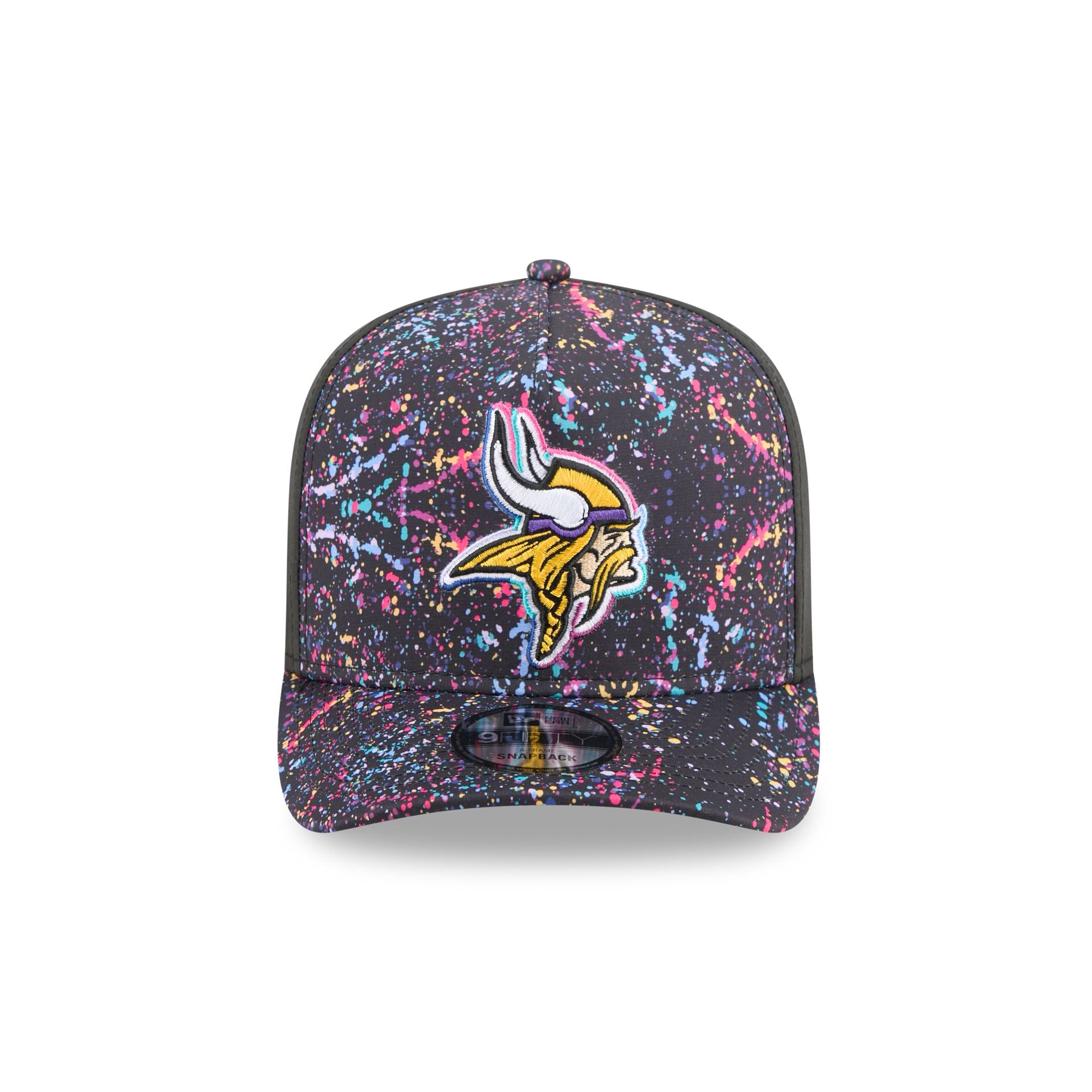 Alternative view of Minnesota Vikings 2025 Crucial Catch 9Fifty A-Frame Snapback Hat