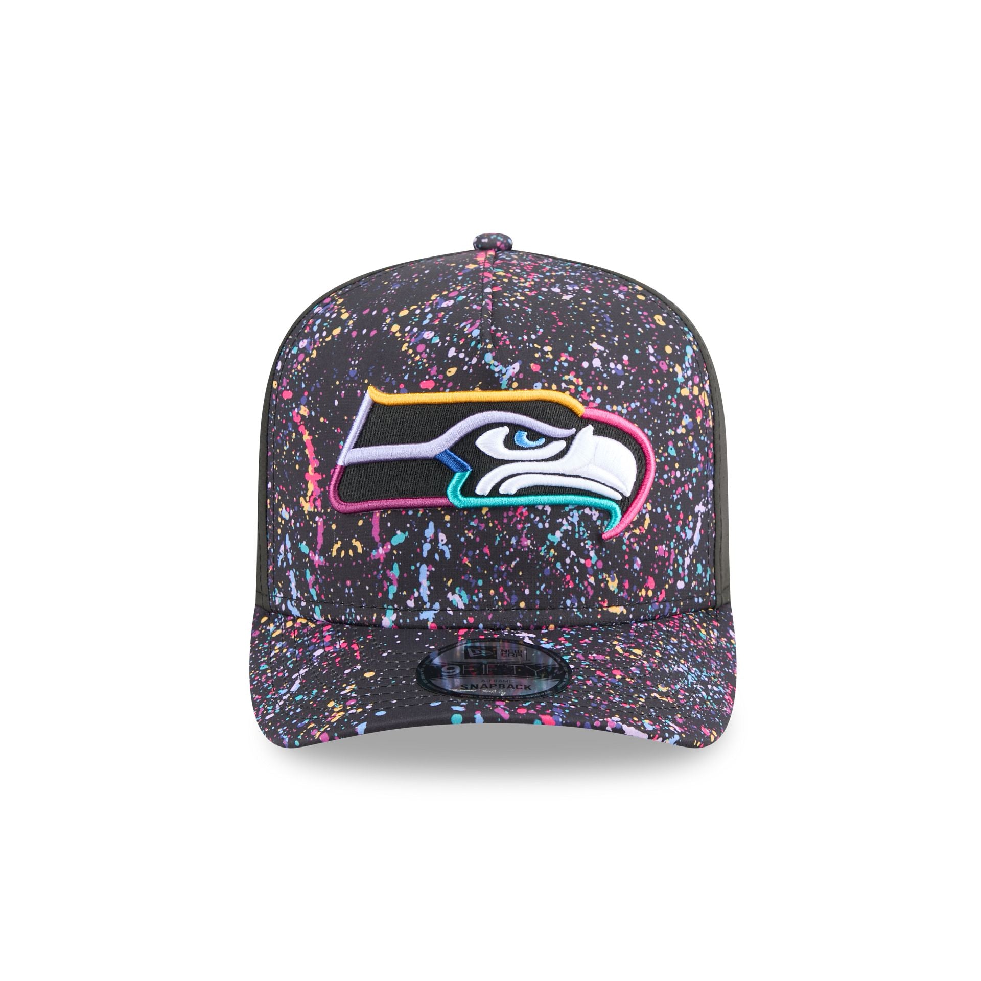 Alternative view of Seattle Seahawks 2025 Crucial Catch 9Fifty A-Frame Snapback Hat
