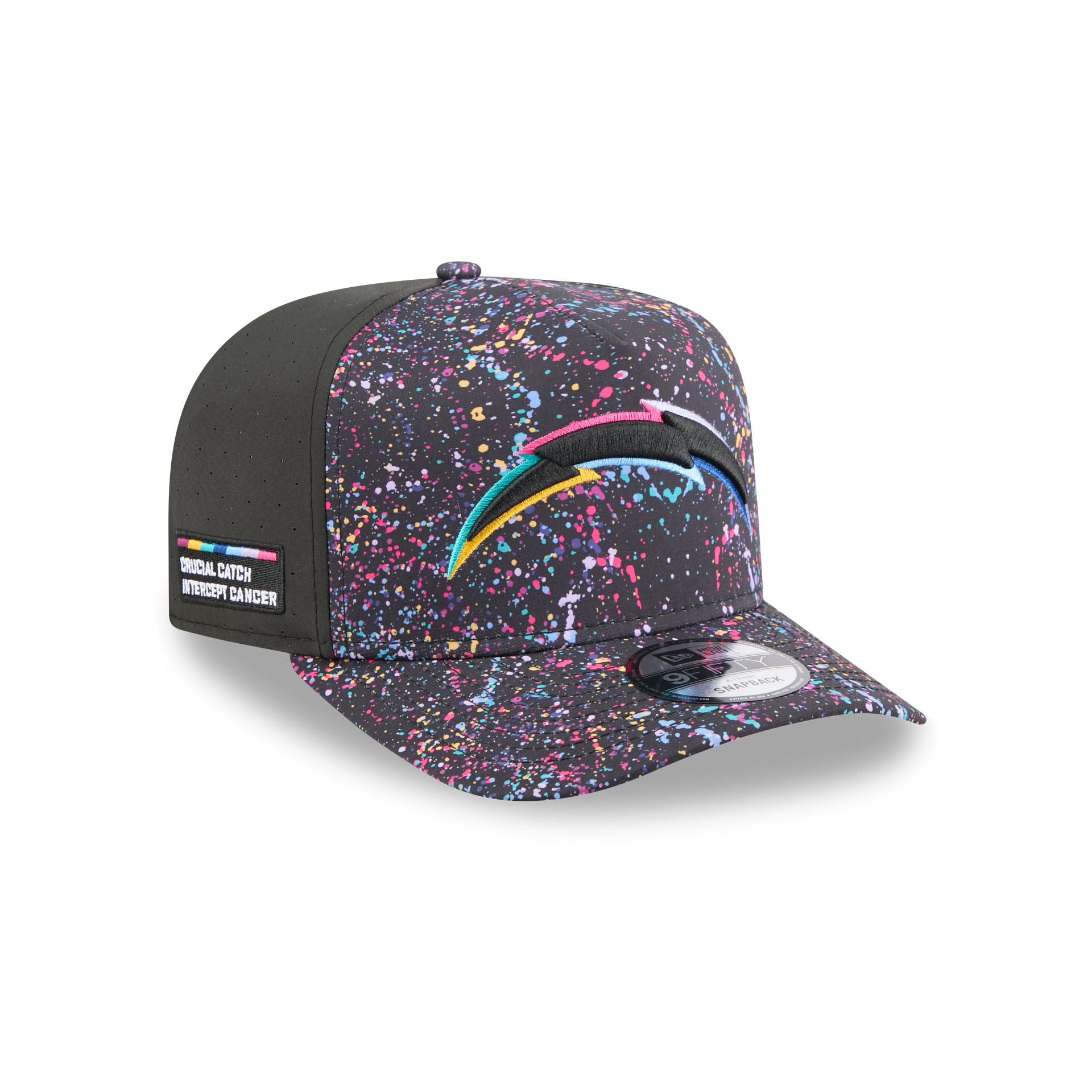 Los Angeles Chargers 2025 Crucial Catch 9Fifty A-Frame Snapback Hat