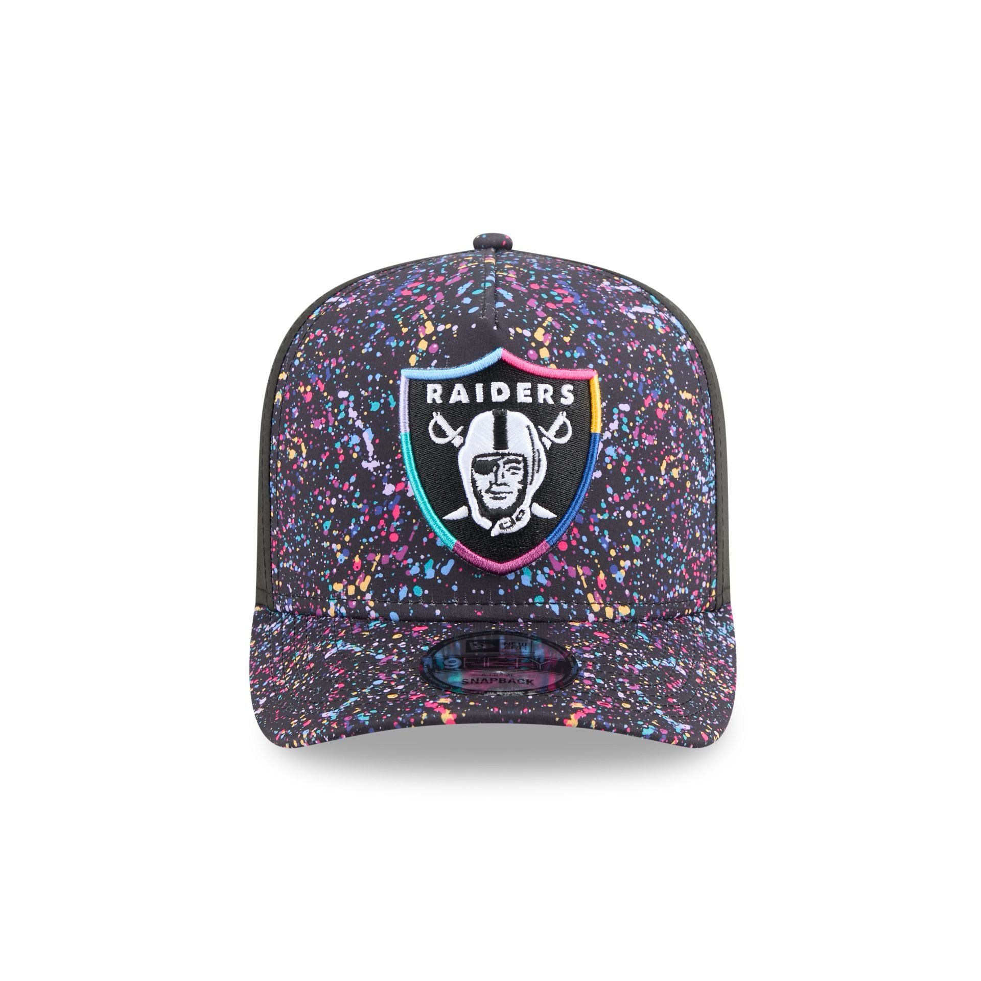 Alternative view of Las Vegas Raiders 2025 Crucial Catch 9Fifty A-Frame Snapback Hat
