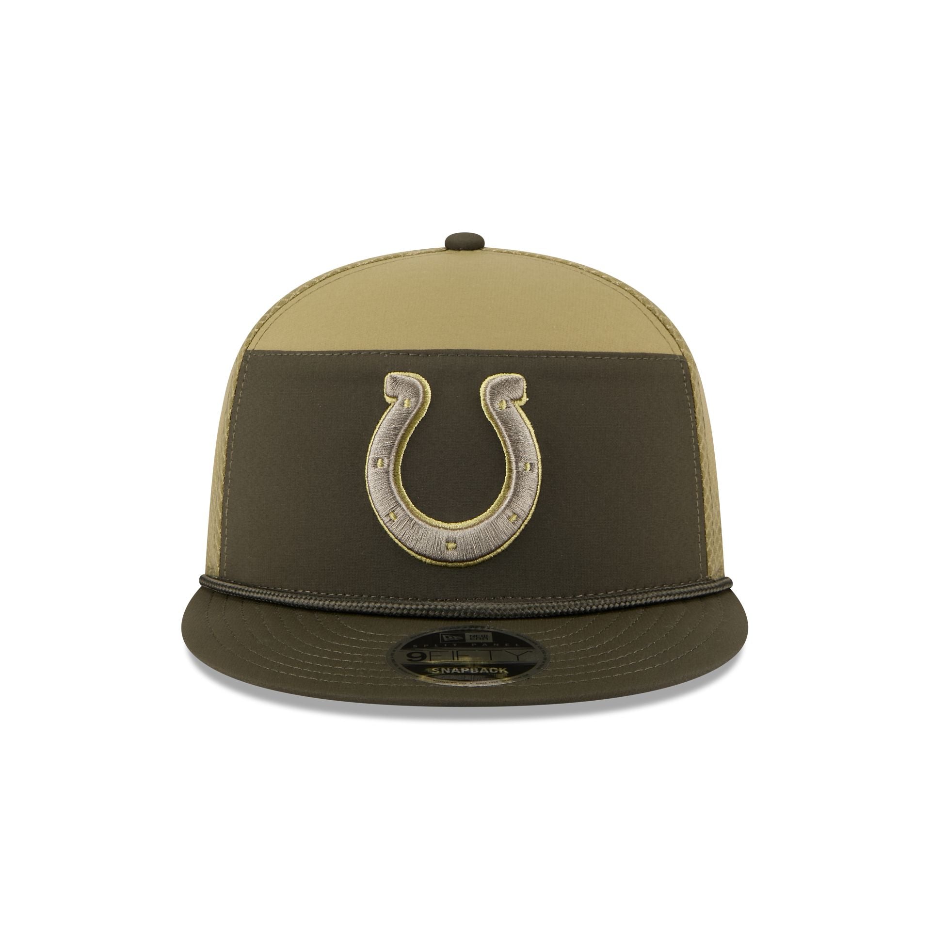 Alternative view of Indianapolis Colts 2025 Salute To Service Split Panel 9Fifty Trucker Hat