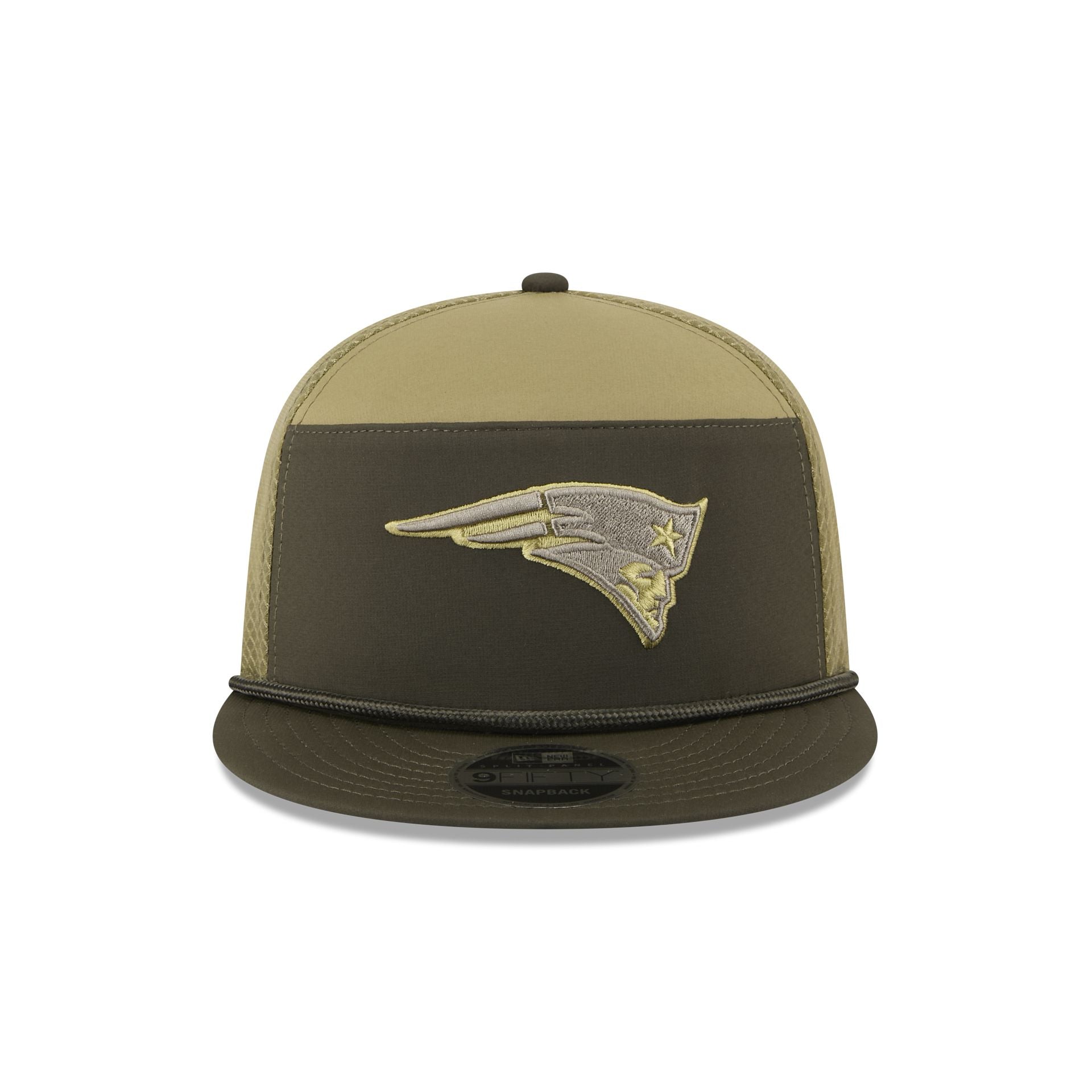 Alternative view of New England Patriots 2025 Salute To Service Split Panel 9Fifty Trucker Hat