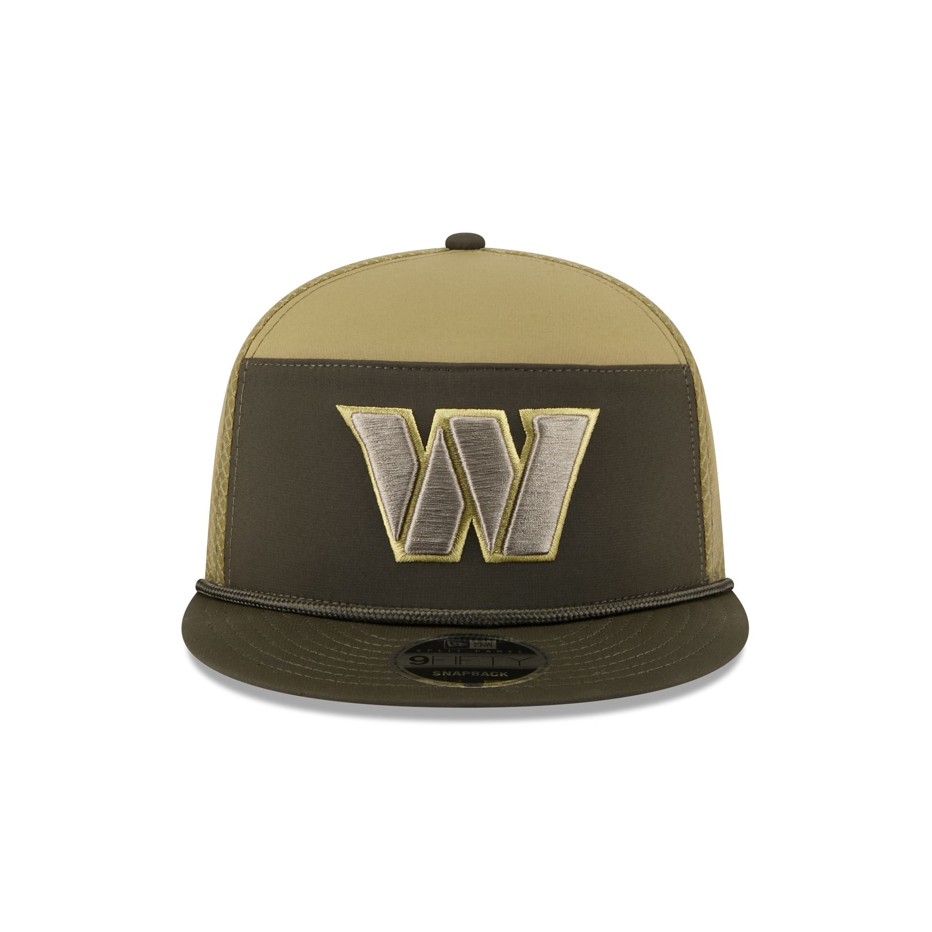 Alternative view of Washington Commanders 2025 Salute To Service Split Panel 9Fifty Trucker Hat