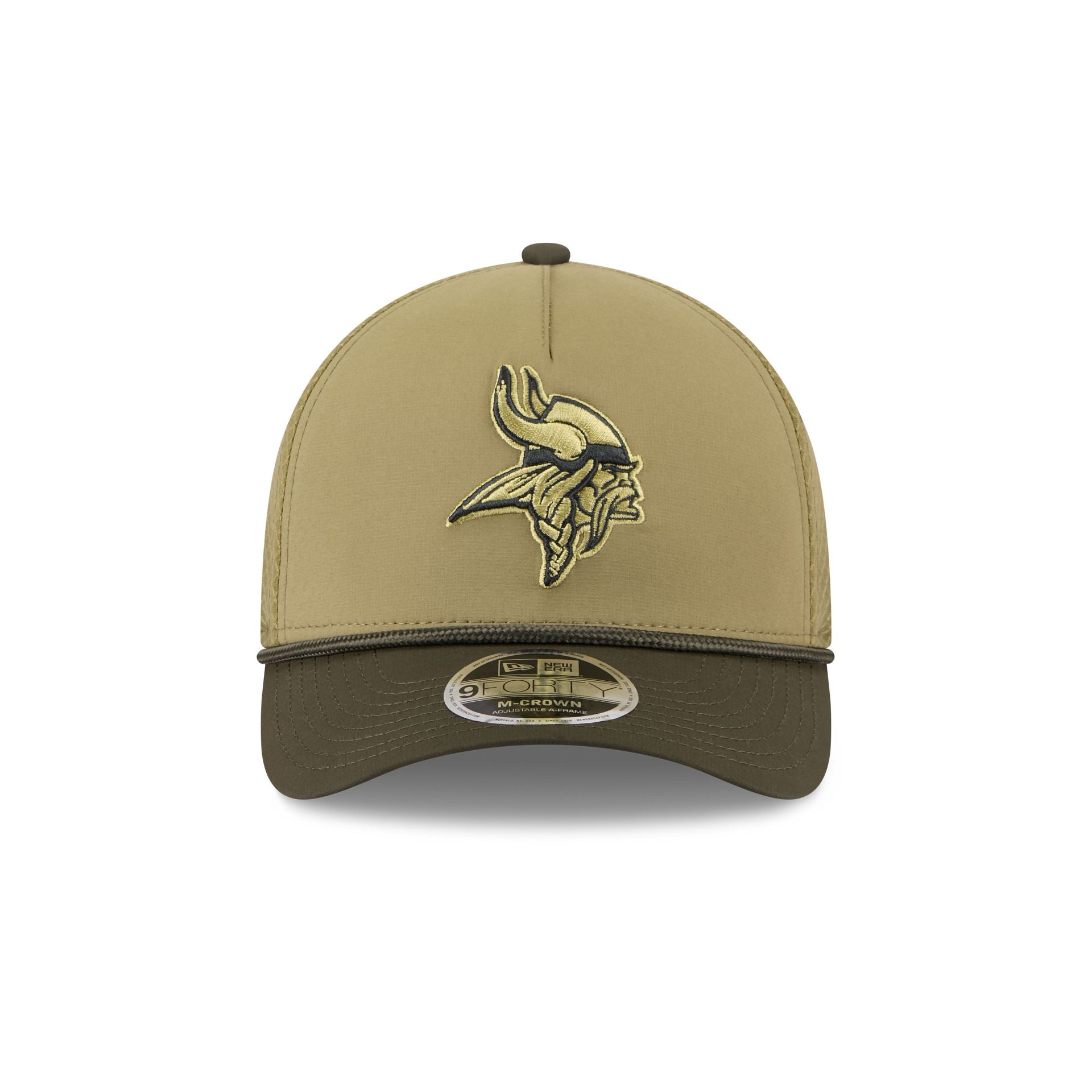 Alternative view of Minnesota Vikings 2025 Salute To Service 9Forty M-Crown A-Frame Trucker Hat