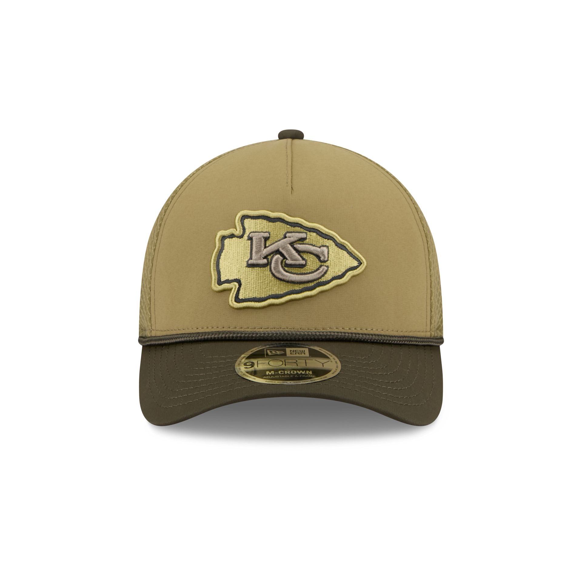 Alternative view of Kansas City Chiefs 2025 Salute To Service 9Forty M-Crown A-Frame Trucker Hat