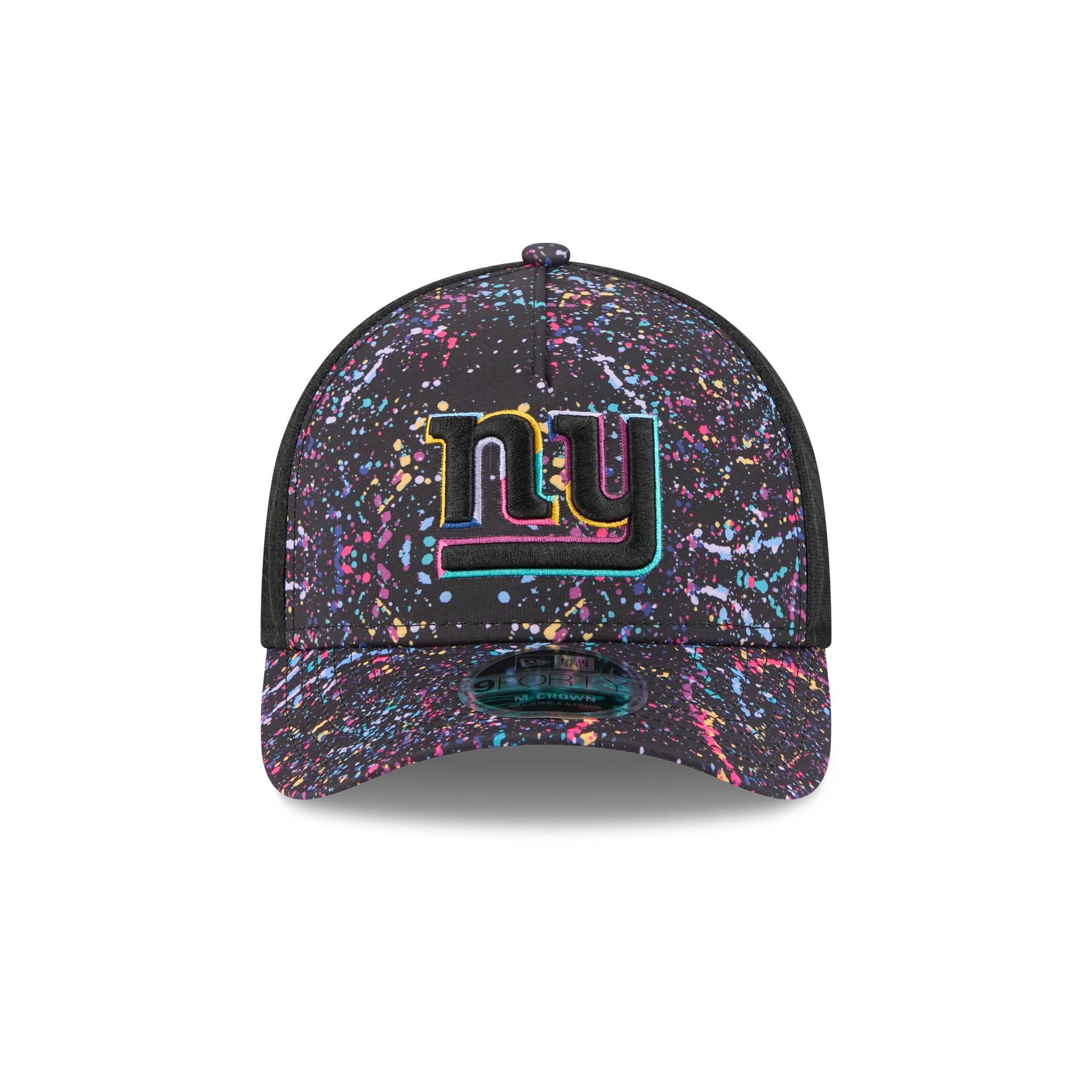 Alternative view of New York Giants 2025 Crucial Catch 9Forty M-Crown A-Frame Trucker Hat