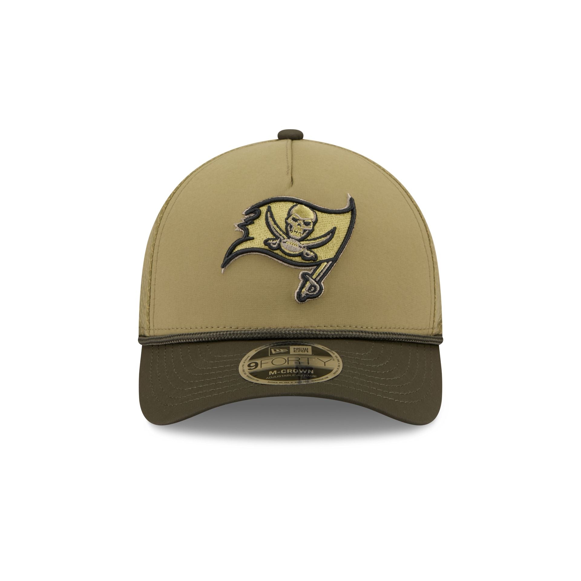 Alternative view of Tampa Bay Buccaneers 2025 Salute To Service 9Forty M-Crown A-Frame Trucker Hat