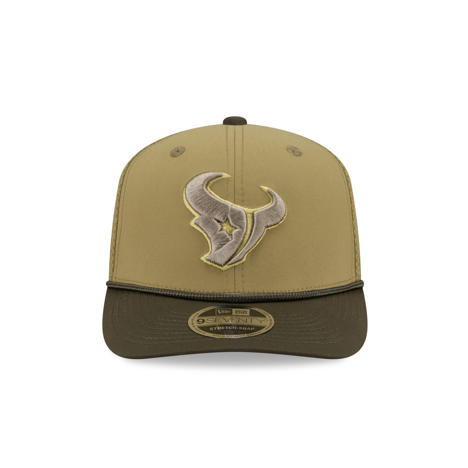 Alternative view of Houston Texans 2025 Salute To Service 9Seventy Trucker Hat