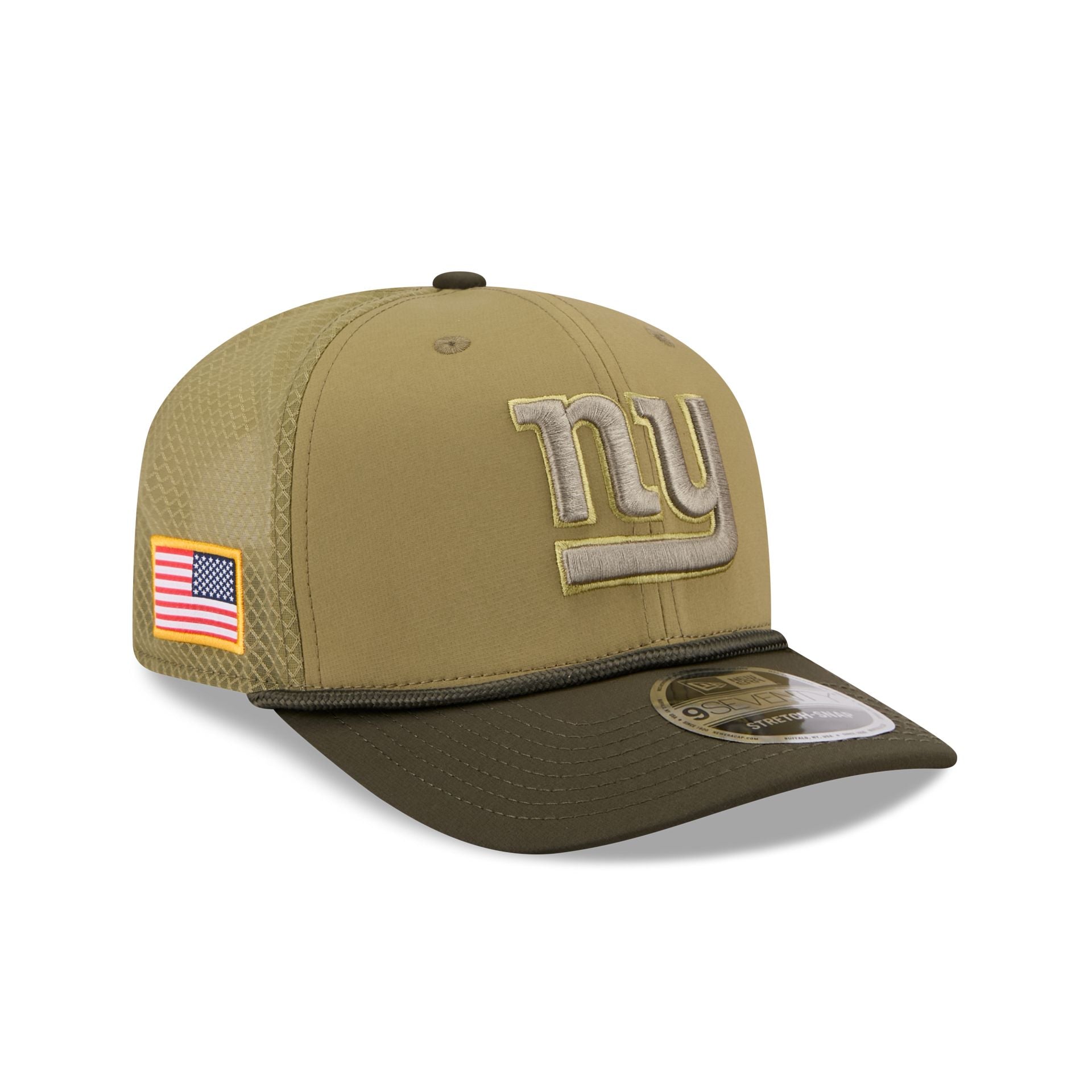 New York Giants 2025 Salute To Service 9Seventy Trucker Hat