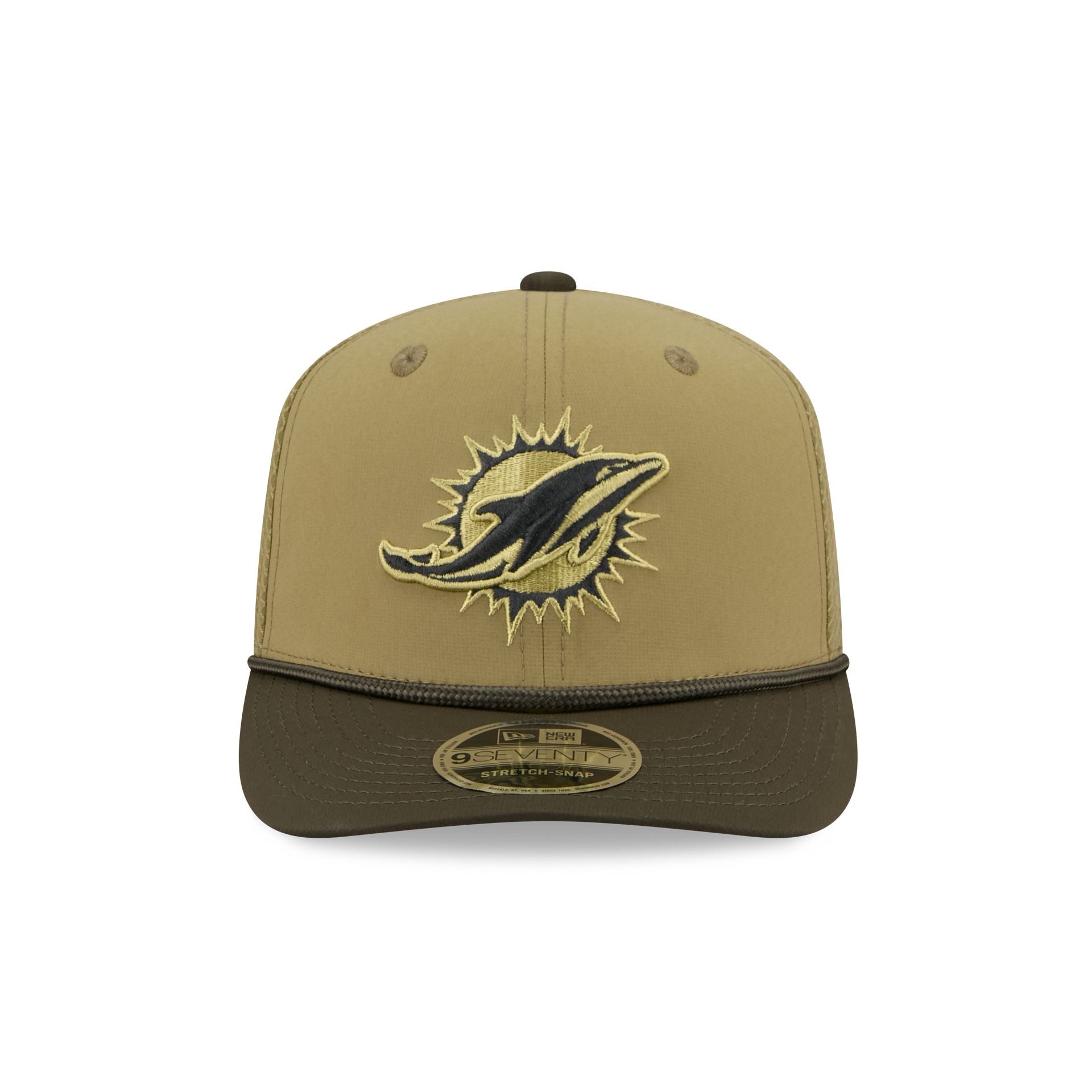 Alternative view of Miami Dolphins 2025 Salute To Service 9Seventy Trucker Hat